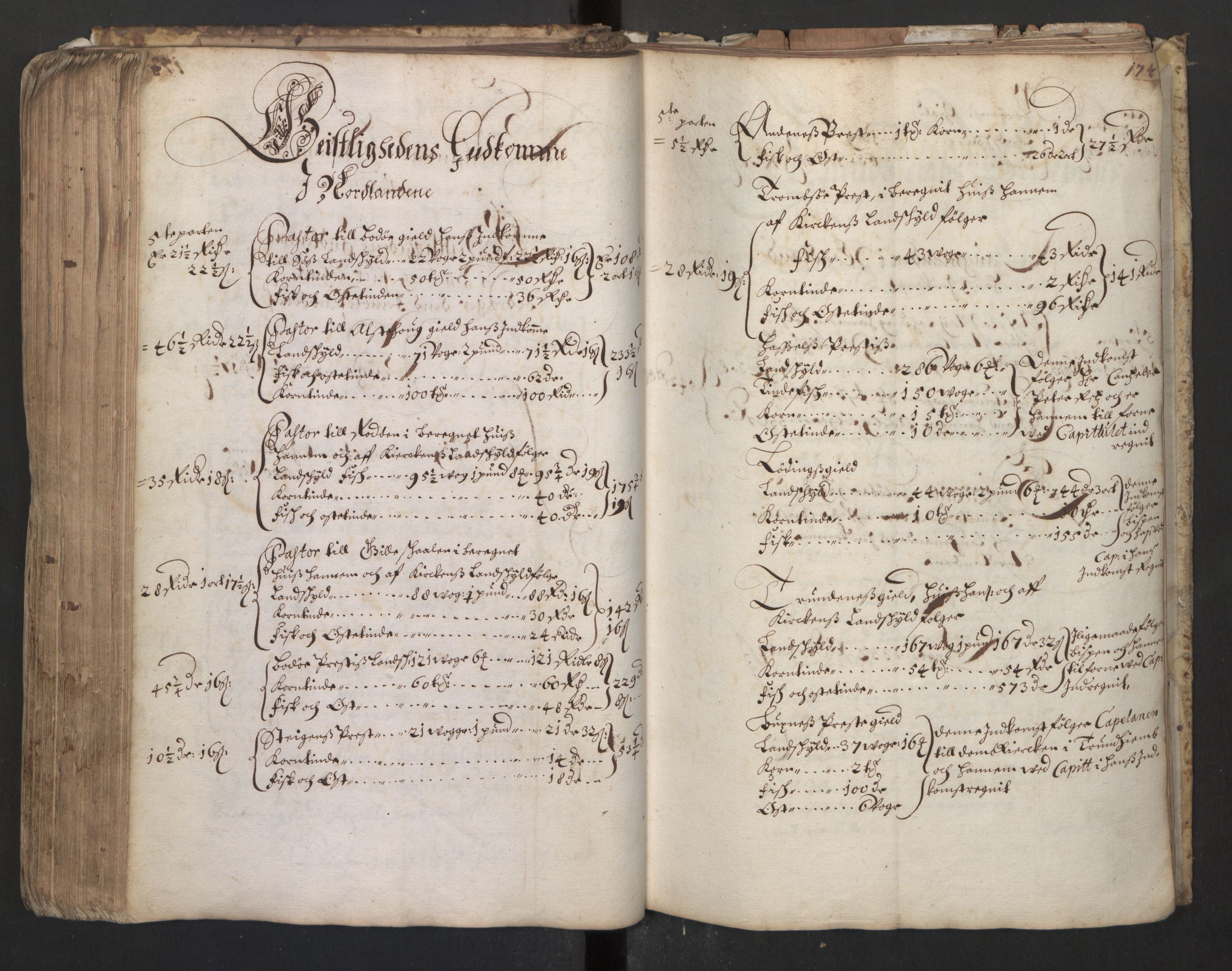 Rentekammeret inntil 1814, Realistisk ordnet avdeling, AV/RA-EA-4070/L/L0031/0002: Landkommisjonens ekstrakter: / Likelydende protokoll (kopi eller konsept?) merket Nr. 1. 1682., 1682, s. 173b-174a