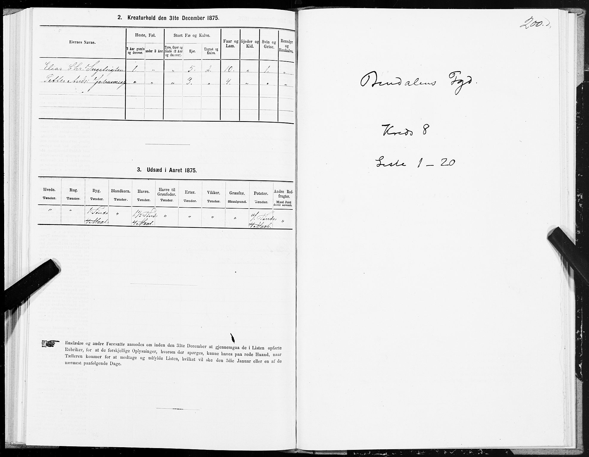 SAT, Folketelling 1875 for 1811P Bindal prestegjeld, 1875, s. 2200