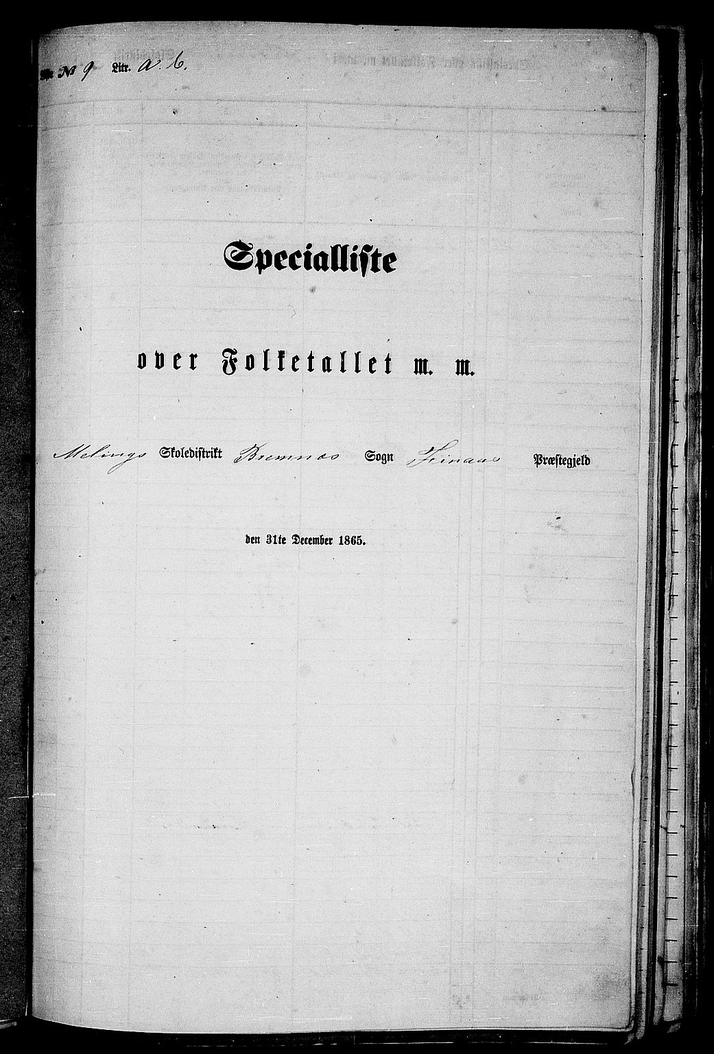 RA, Folketelling 1865 for 1218P Finnås prestegjeld, 1865, s. 116