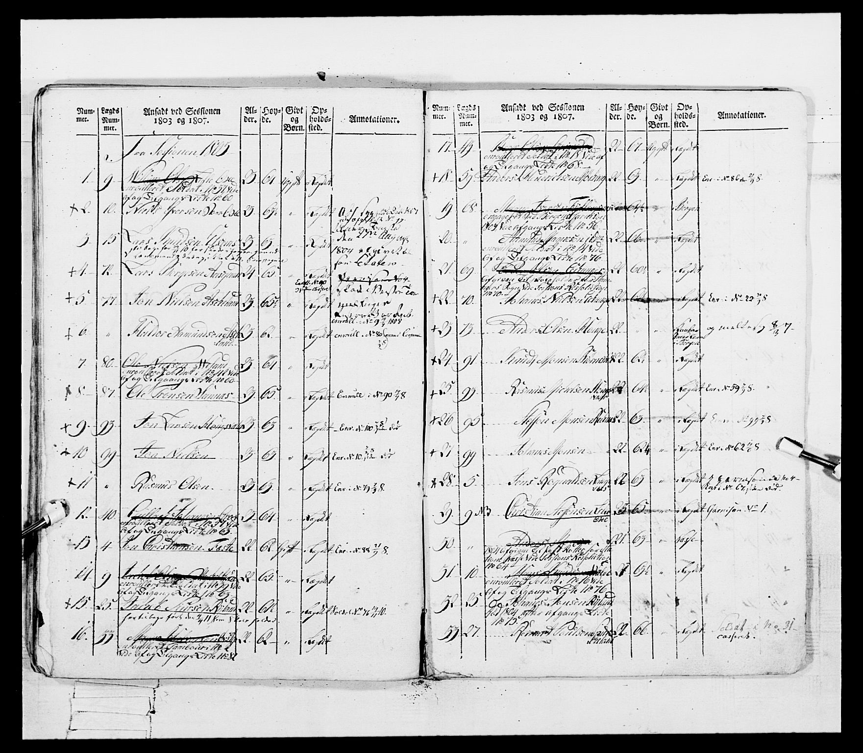 Generalitets- og kommissariatskollegiet, Det kongelige norske kommissariatskollegium, AV/RA-EA-5420/E/Eh/L0097: Bergenhusiske nasjonale infanteriregiment, 1803-1807, s. 455