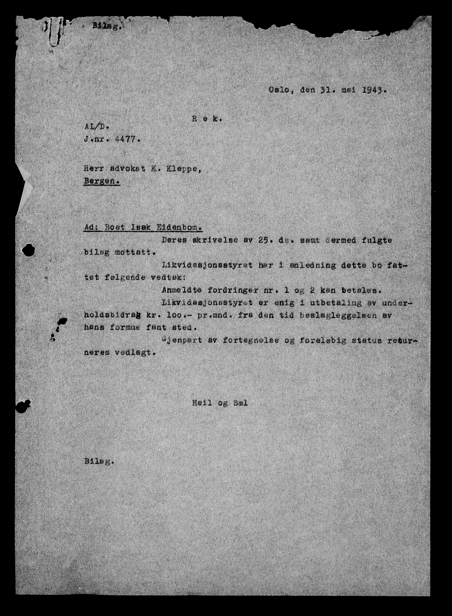 Justisdepartementet, Tilbakeføringskontoret for inndratte formuer, AV/RA-S-1564/H/Hc/Hcd/L0994: --, 1945-1947, s. 612