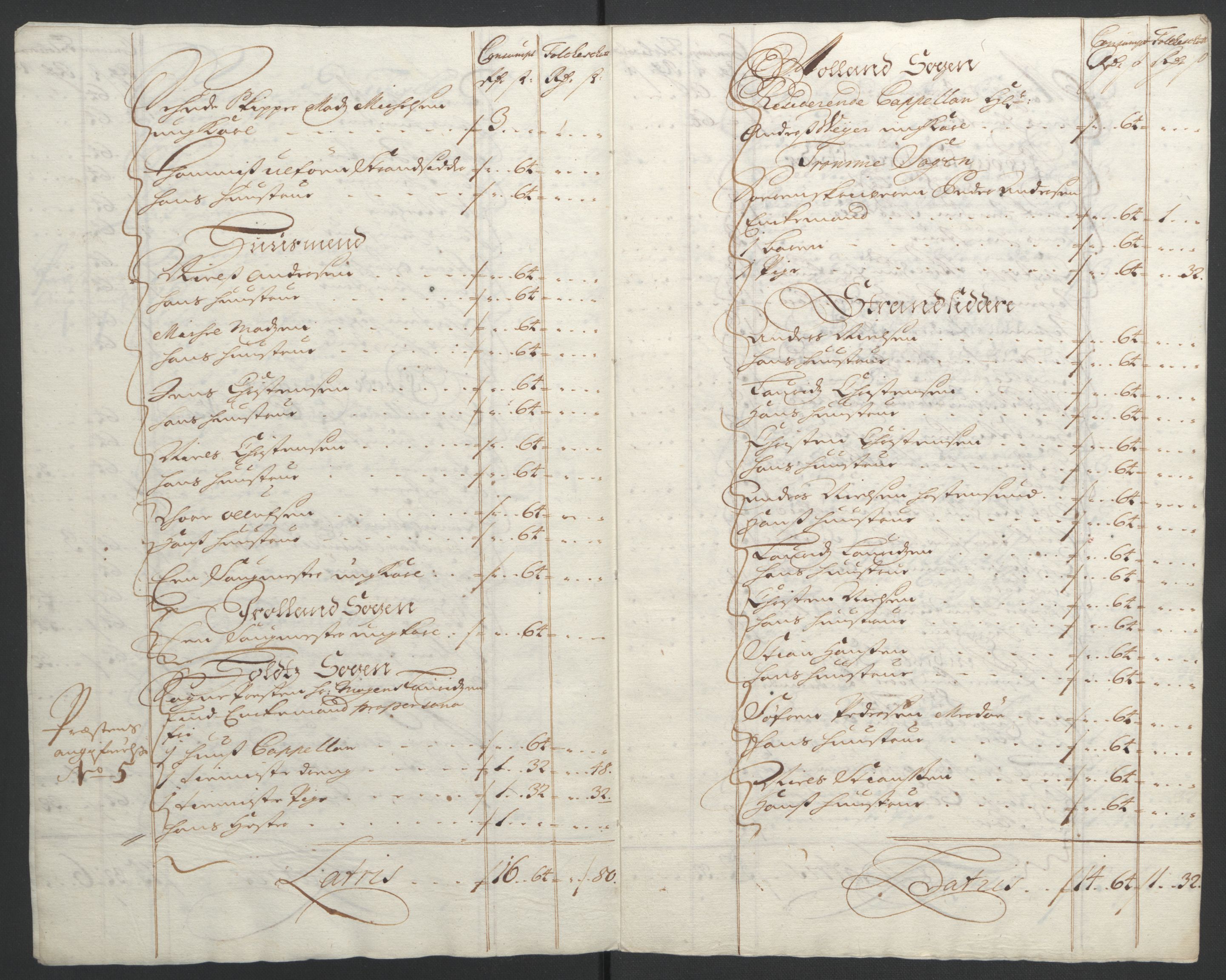 Rentekammeret inntil 1814, Reviderte regnskaper, Fogderegnskap, RA/EA-4092/R39/L2312: Fogderegnskap Nedenes, 1693-1695, s. 43