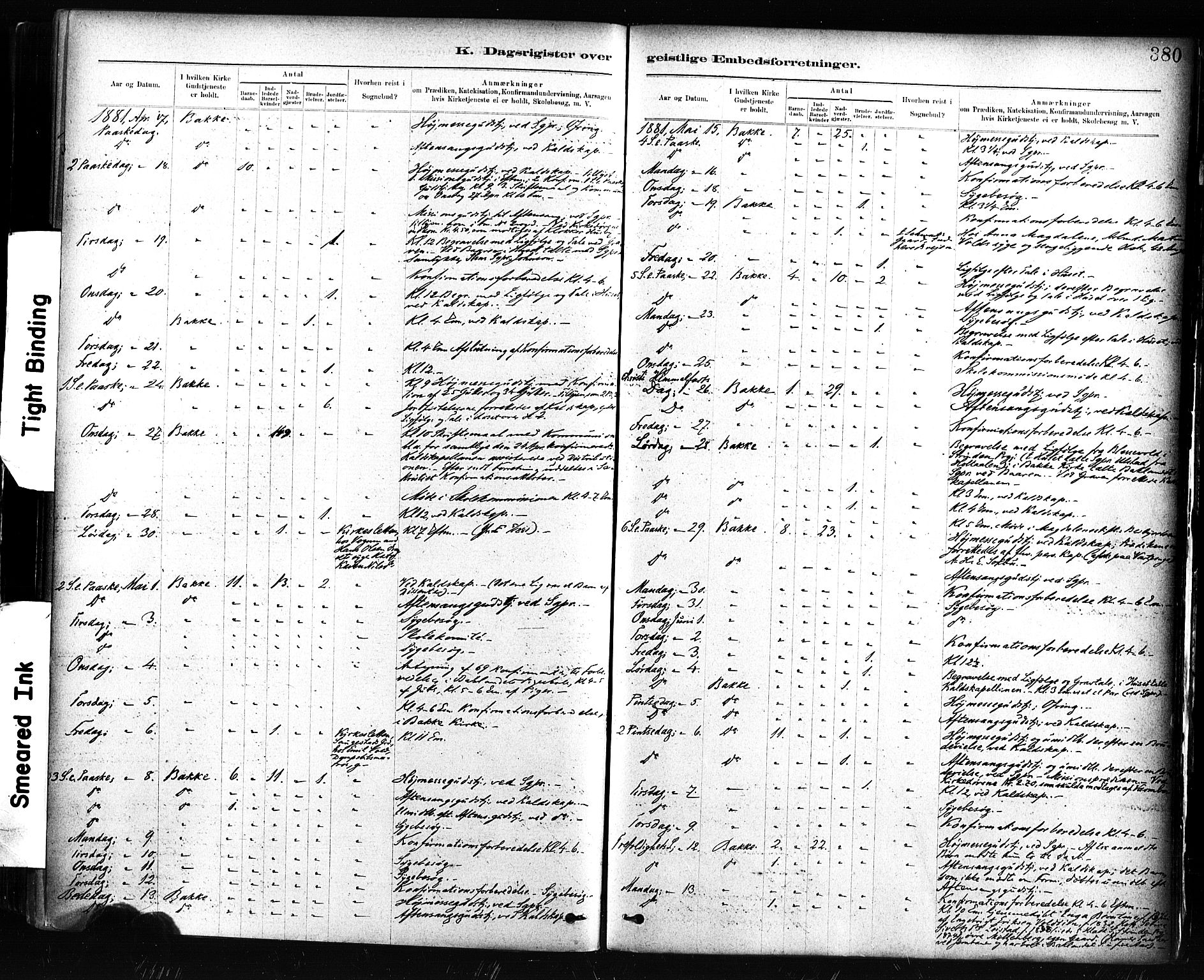 Ministerialprotokoller, klokkerbøker og fødselsregistre - Sør-Trøndelag, SAT/A-1456/604/L0189: Ministerialbok nr. 604A10, 1878-1892, s. 380