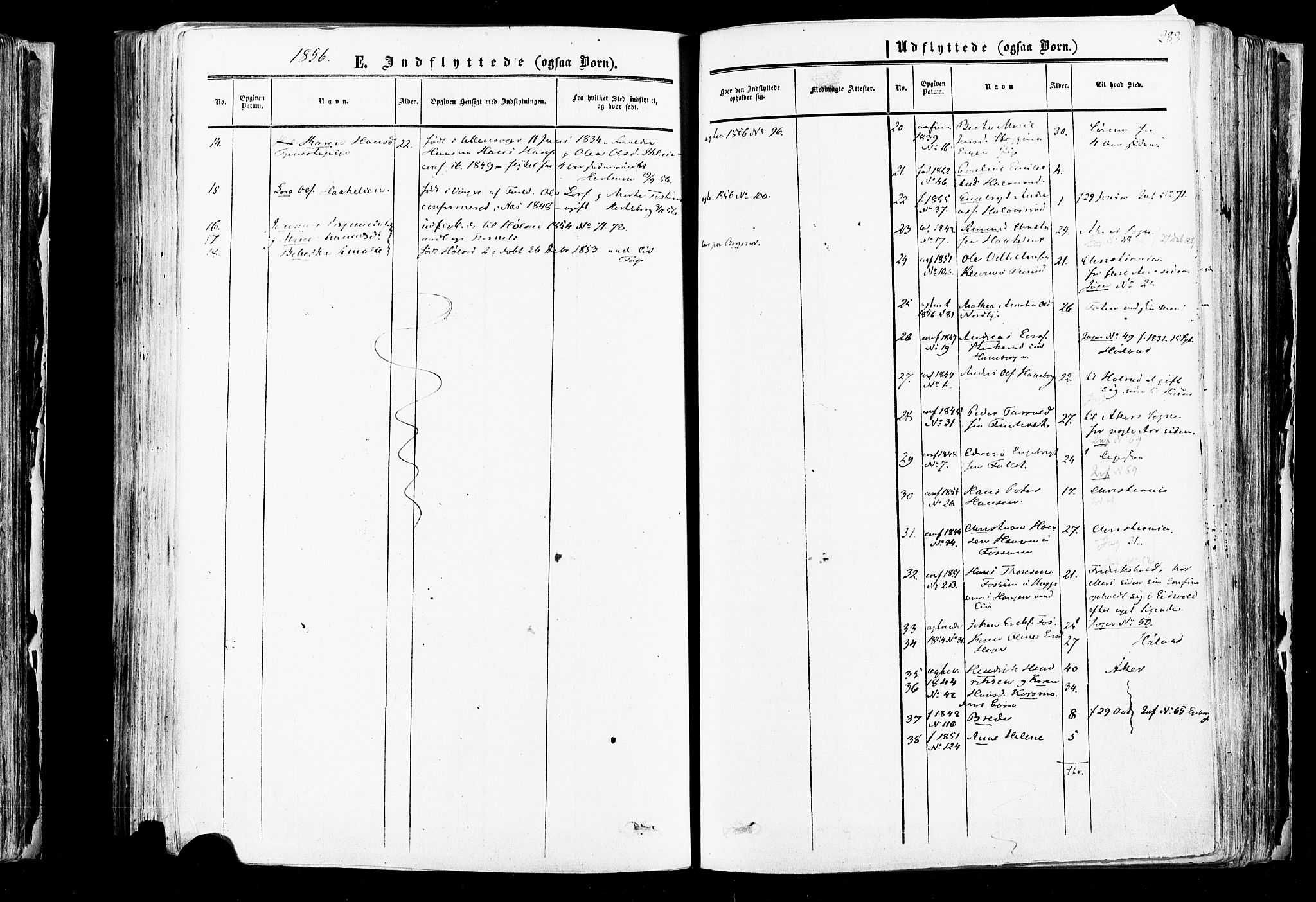 Aurskog prestekontor Kirkebøker, SAO/A-10304a/F/Fa/L0007: Ministerialbok nr. I 7, 1854-1877, s. 283