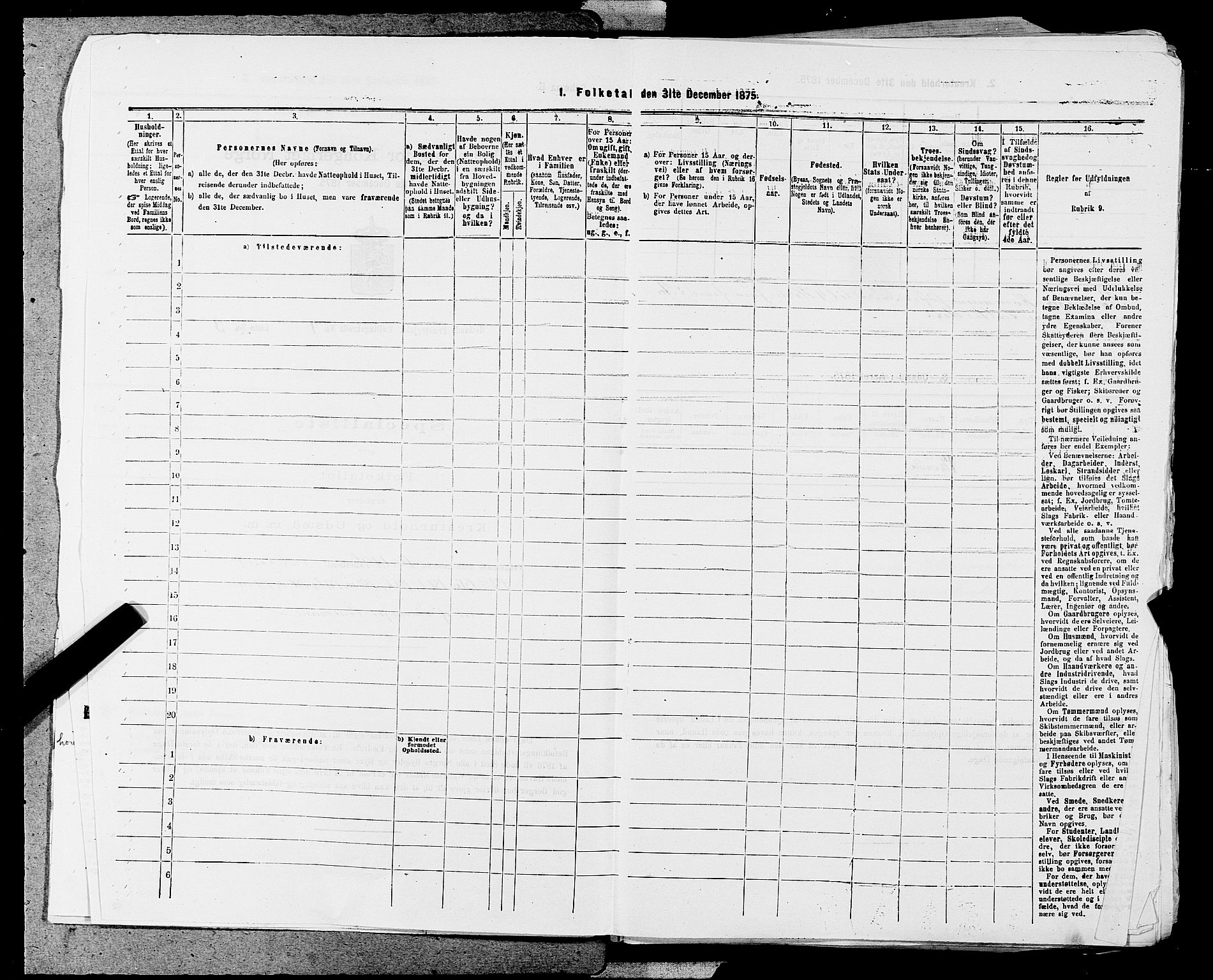 SAST, Folketelling 1875 for 1126P Hetland prestegjeld, 1875, s. 77