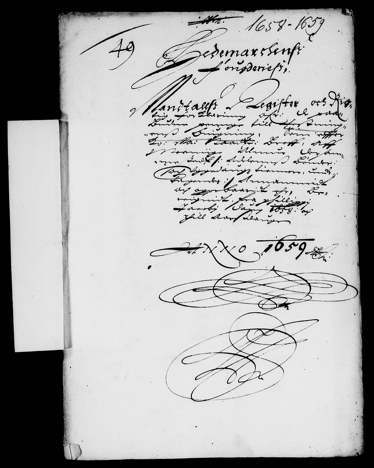 Rentekammeret inntil 1814, Reviderte regnskaper, Lensregnskaper, AV/RA-EA-5023/R/Rb/Rba/L0249: Akershus len, 1658-1659