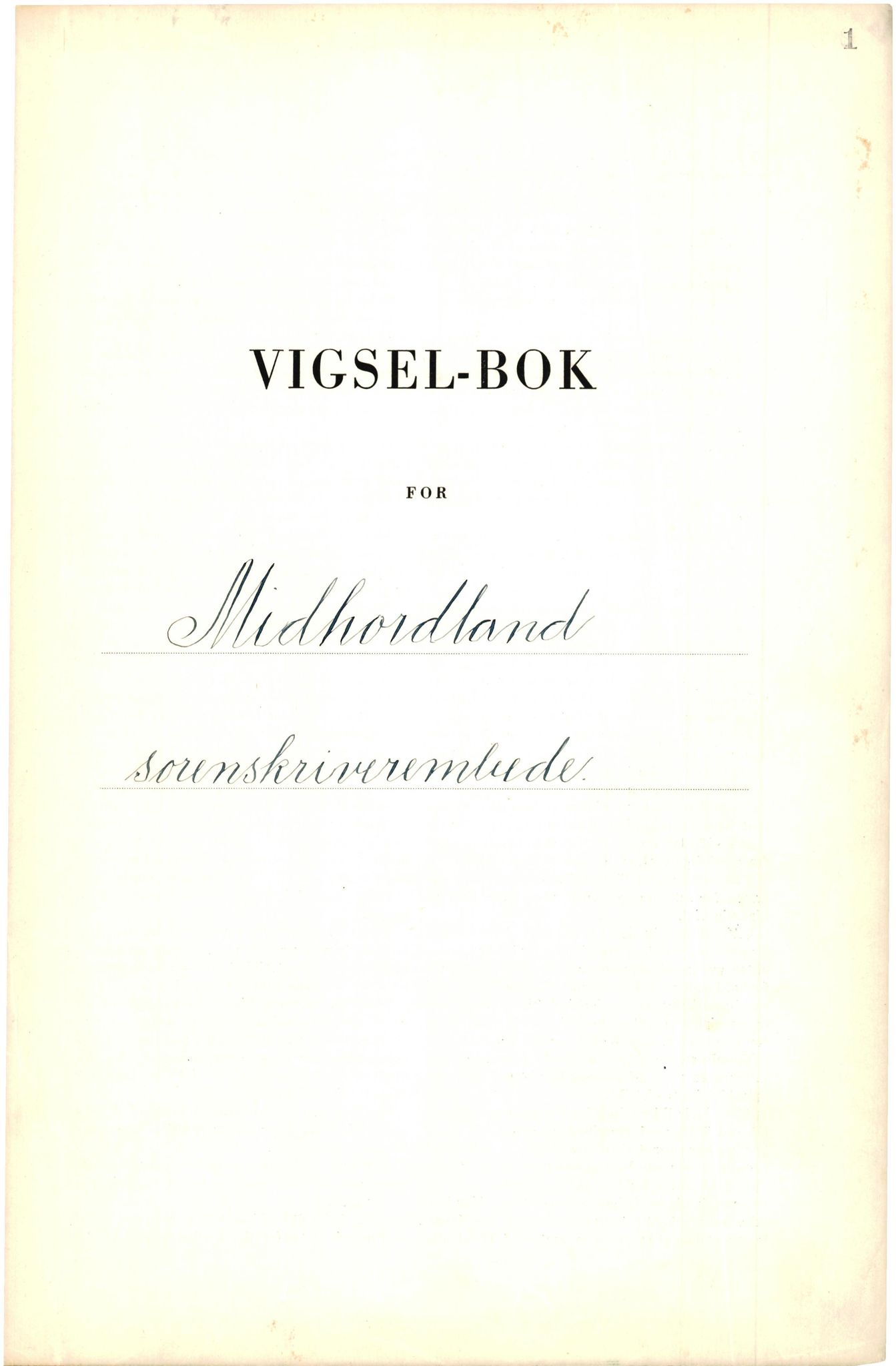 Midhordland sorenskriveri, AV/SAB-A-3001/1/M/Mc/Mca/L0008: Vigselbok, 1948-1952, s. 1