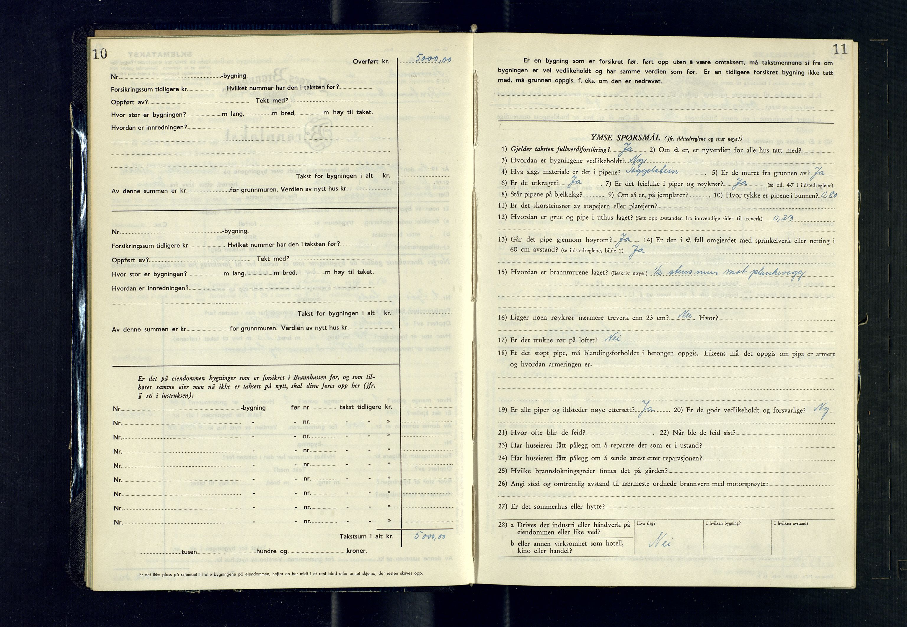 Alta lensmannskontor, AV/SATØ-S-1165/O/Ob/L0179: Branntakstprotokoll, 1946-1949, s. 10-11