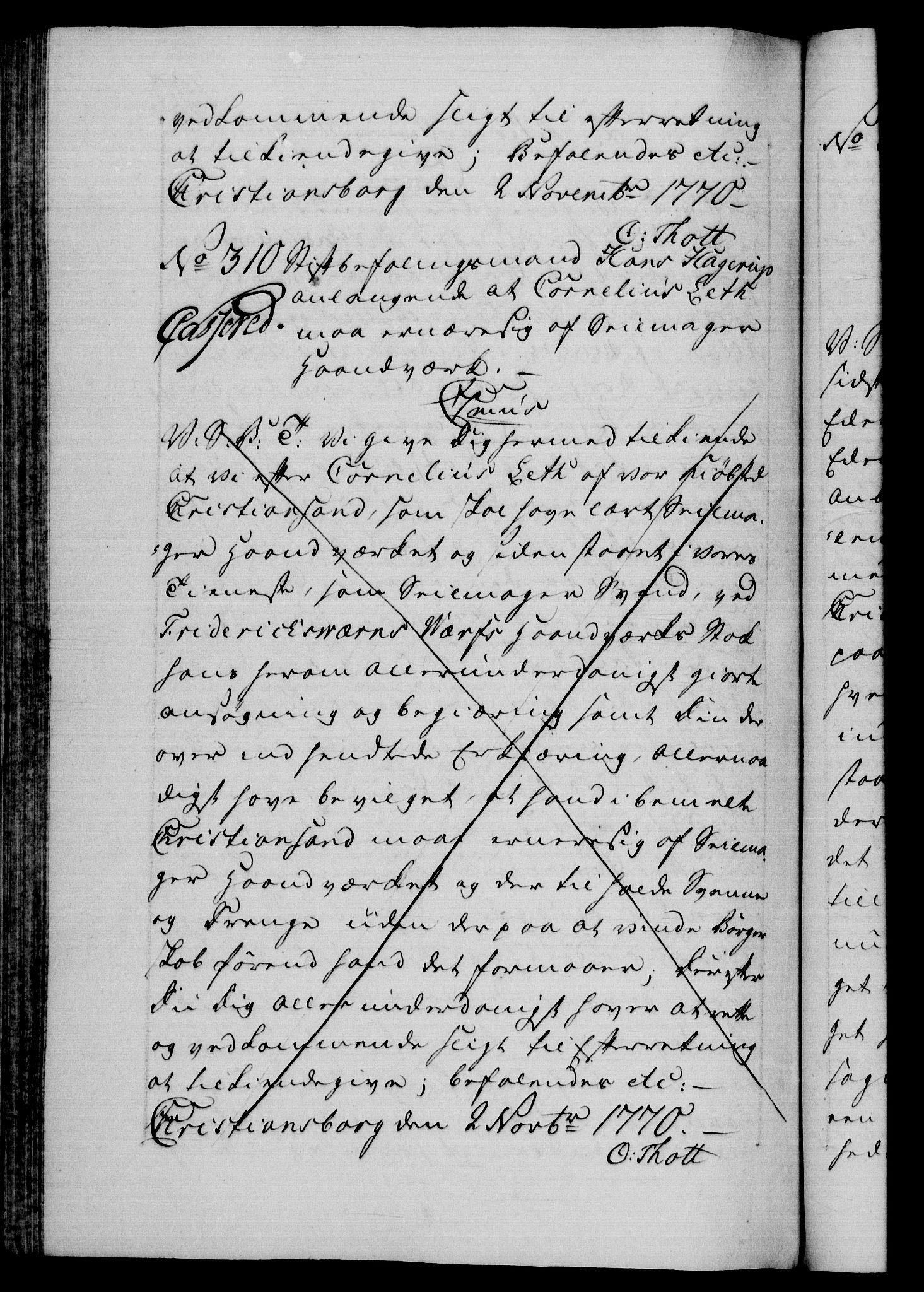 Danske Kanselli 1572-1799, AV/RA-EA-3023/F/Fc/Fca/Fcab/L0039: Norske tegnelser, 1769-1771, s. 400b