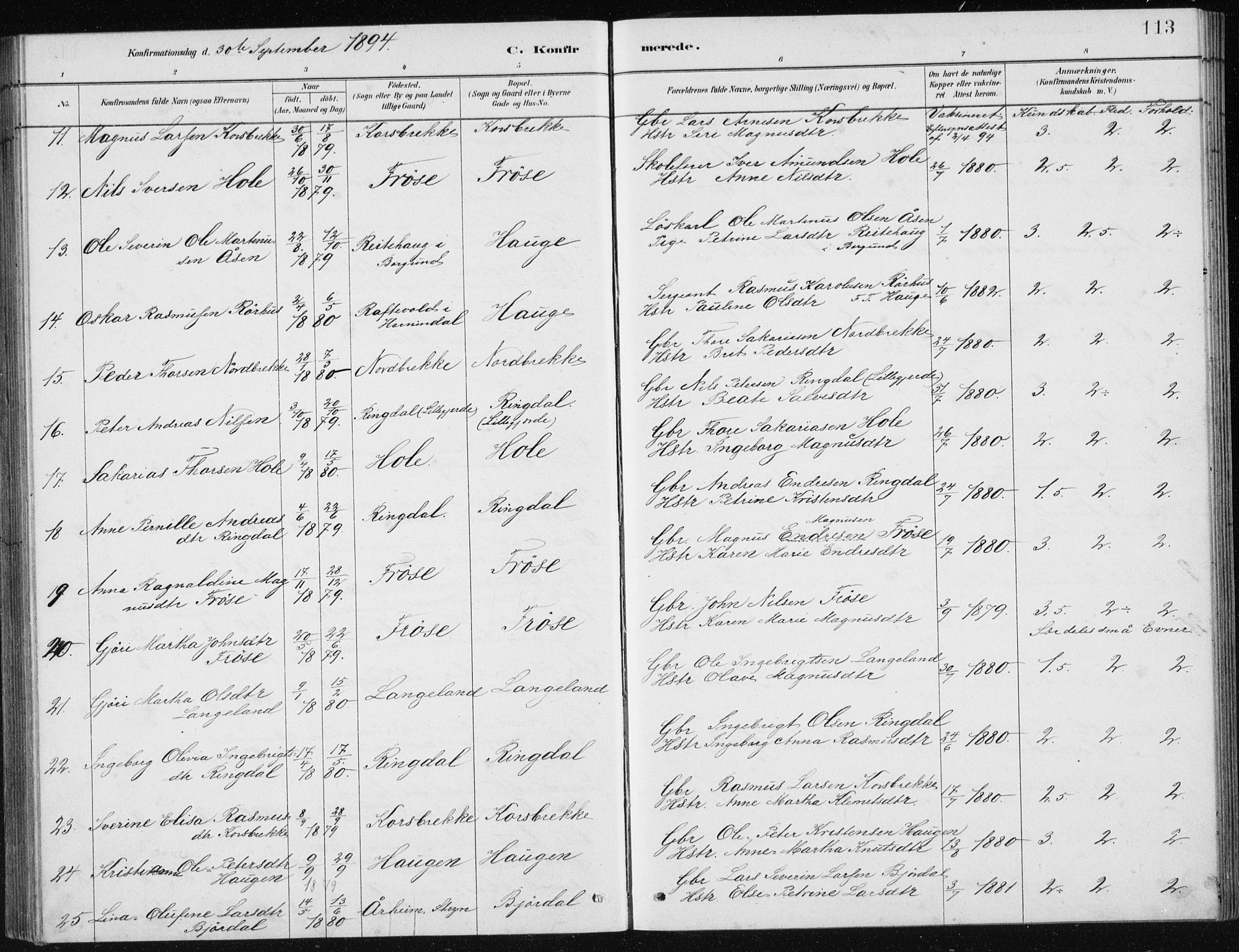 Ministerialprotokoller, klokkerbøker og fødselsregistre - Møre og Romsdal, AV/SAT-A-1454/517/L0230: Klokkerbok nr. 517C03, 1879-1912, s. 113