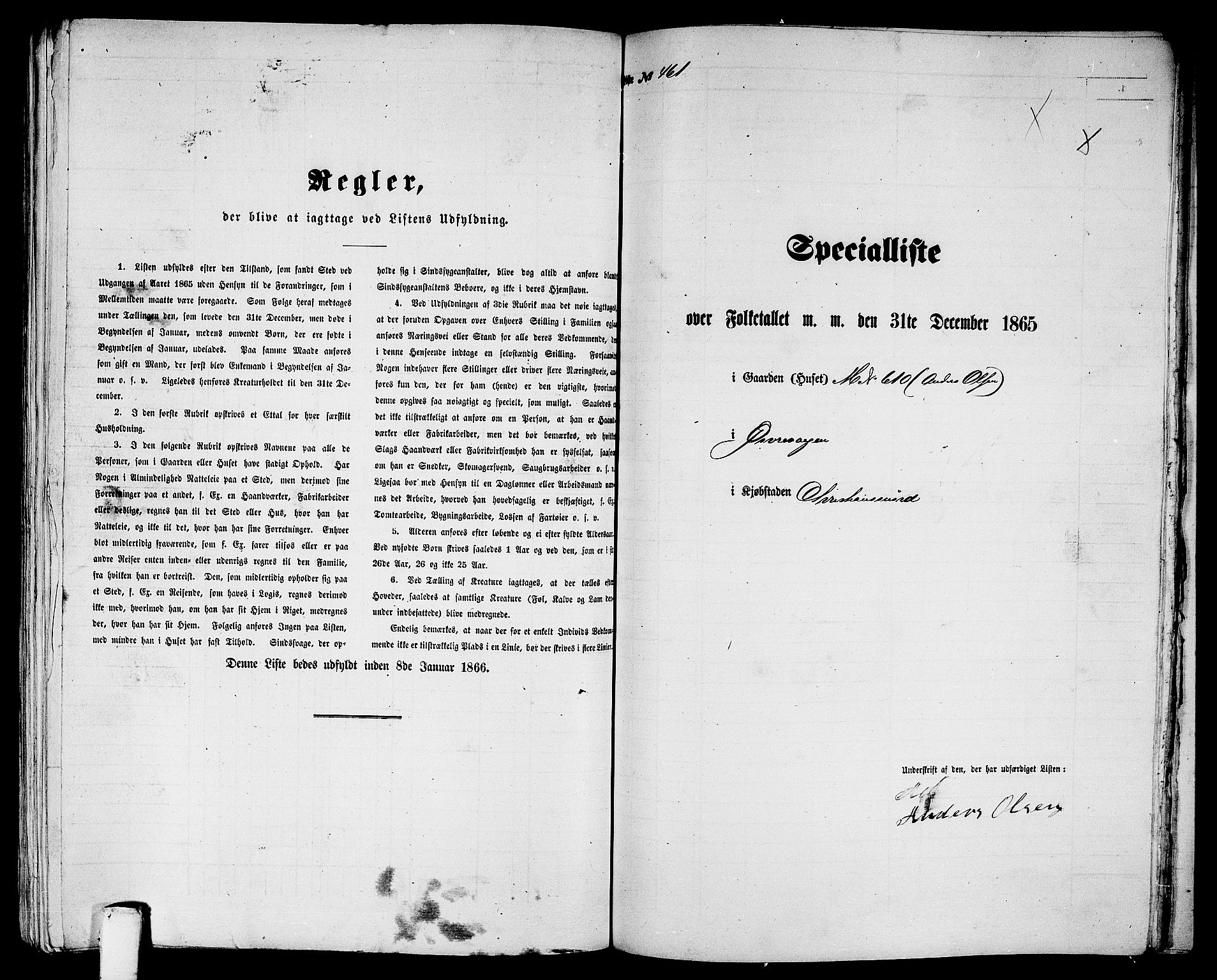 RA, Folketelling 1865 for 1503B Kristiansund prestegjeld, Kristiansund kjøpstad, 1865, s. 936