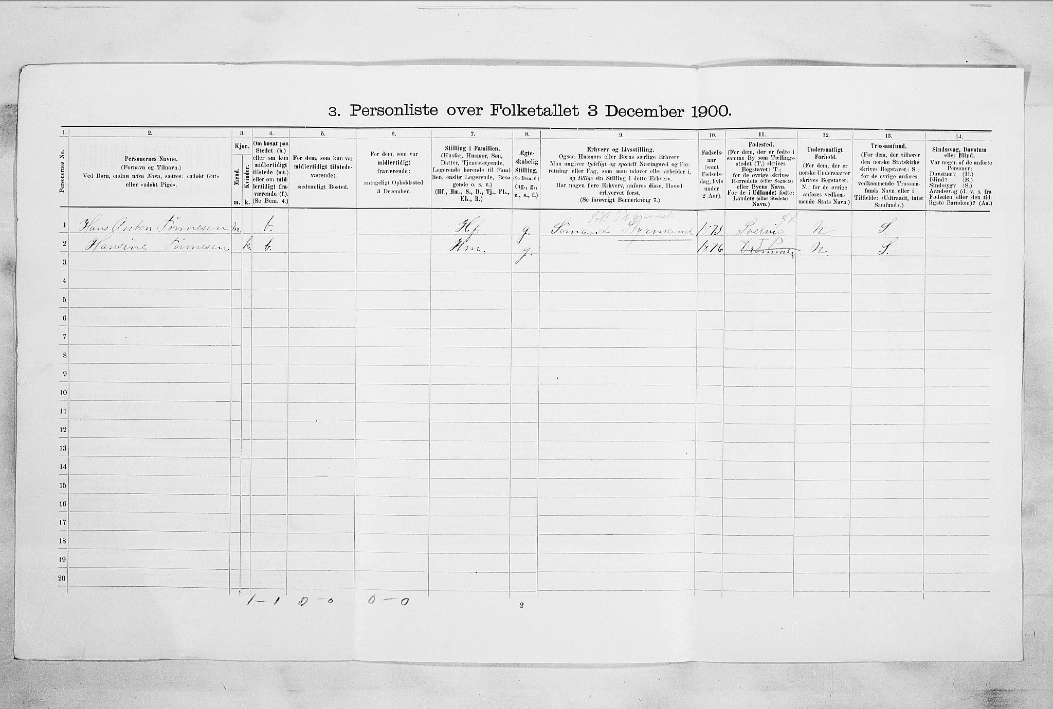 RA, Folketelling 1900 for 0602 Drammen kjøpstad, 1900, s. 14293