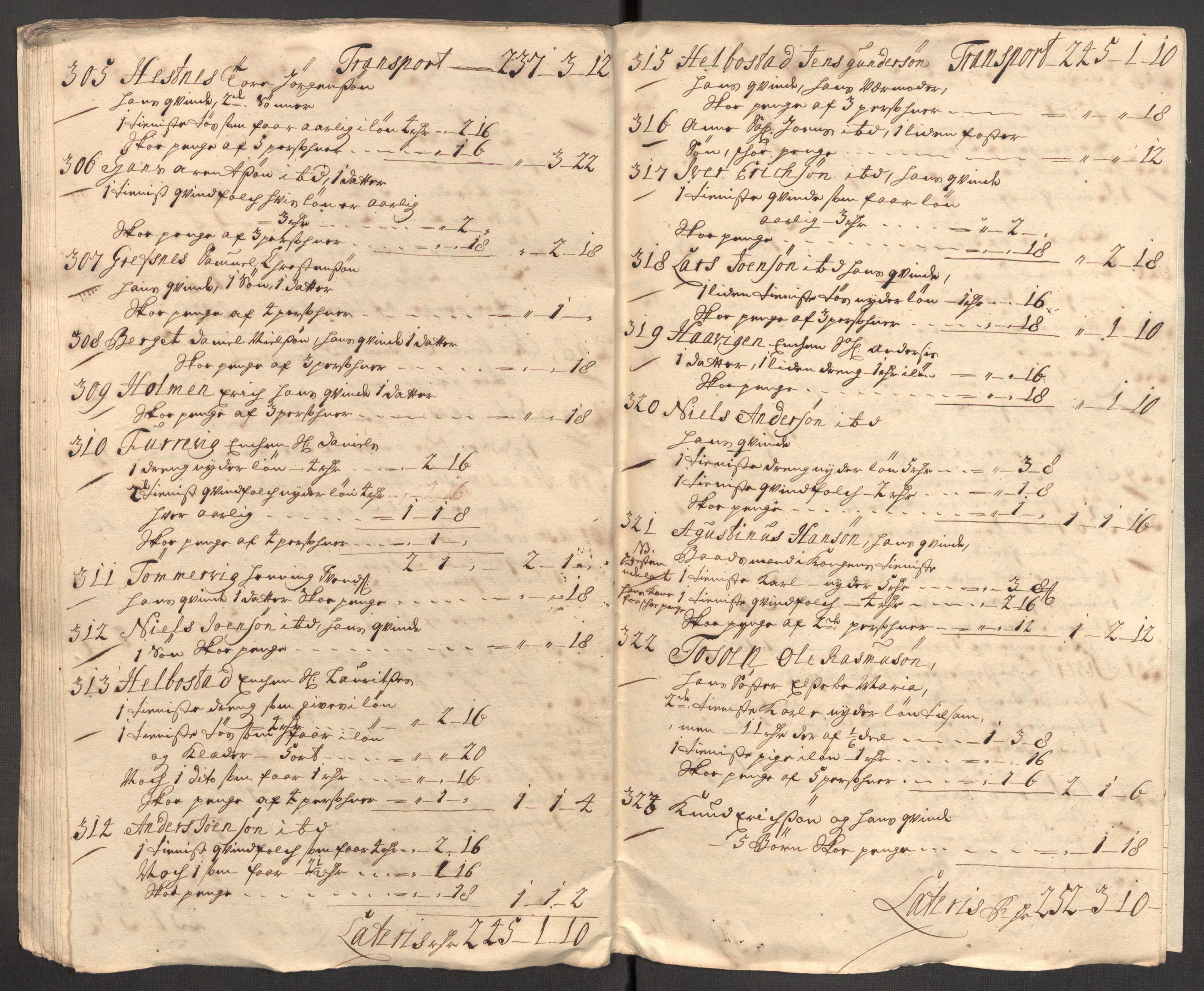 Rentekammeret inntil 1814, Reviderte regnskaper, Fogderegnskap, RA/EA-4092/R57/L3860: Fogderegnskap Fosen, 1711, s. 326