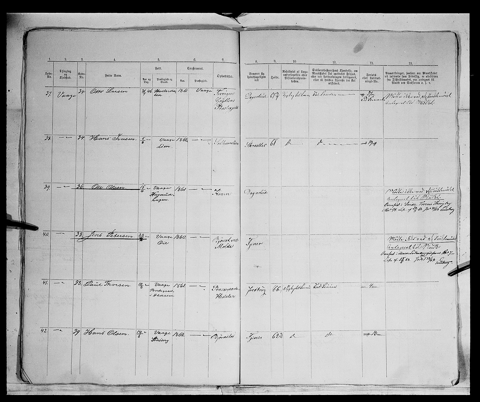 Fylkesmannen i Oppland, AV/SAH-FYO-002/1/K/Kg/L1174: Fron, Nordre og Søndre Fron, Vågå, 1860-1879, s. 448