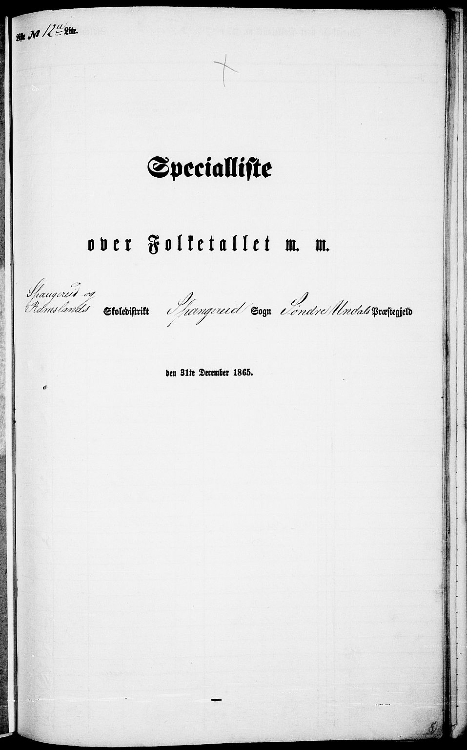 RA, Folketelling 1865 for 1029P Sør-Audnedal prestegjeld, 1865, s. 160