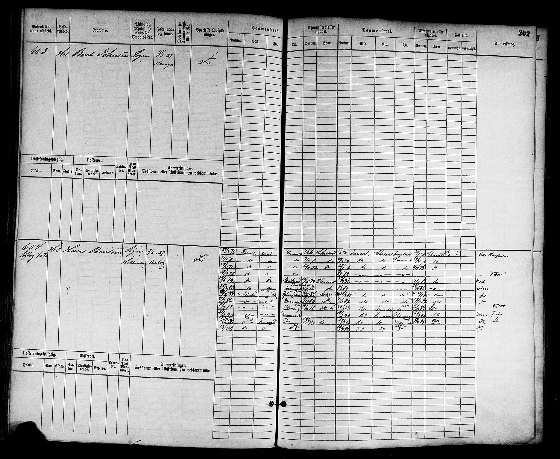 Kristiansand mønstringskrets, AV/SAK-2031-0015/F/Fb/L0003: Hovedrulle nr 1-762, I-10, 1860-1911, s. 318
