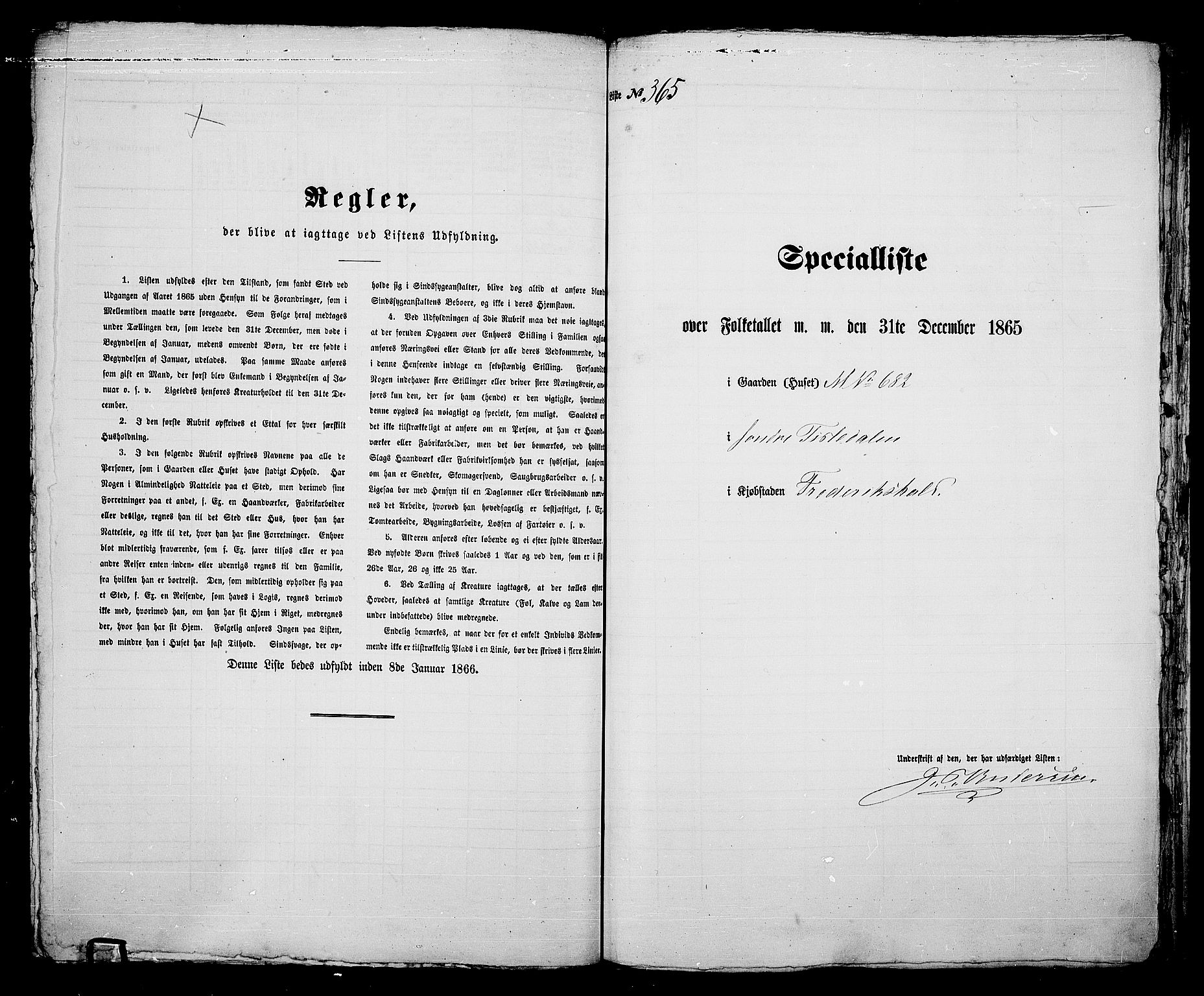RA, Folketelling 1865 for 0101P Fredrikshald prestegjeld, 1865, s. 743