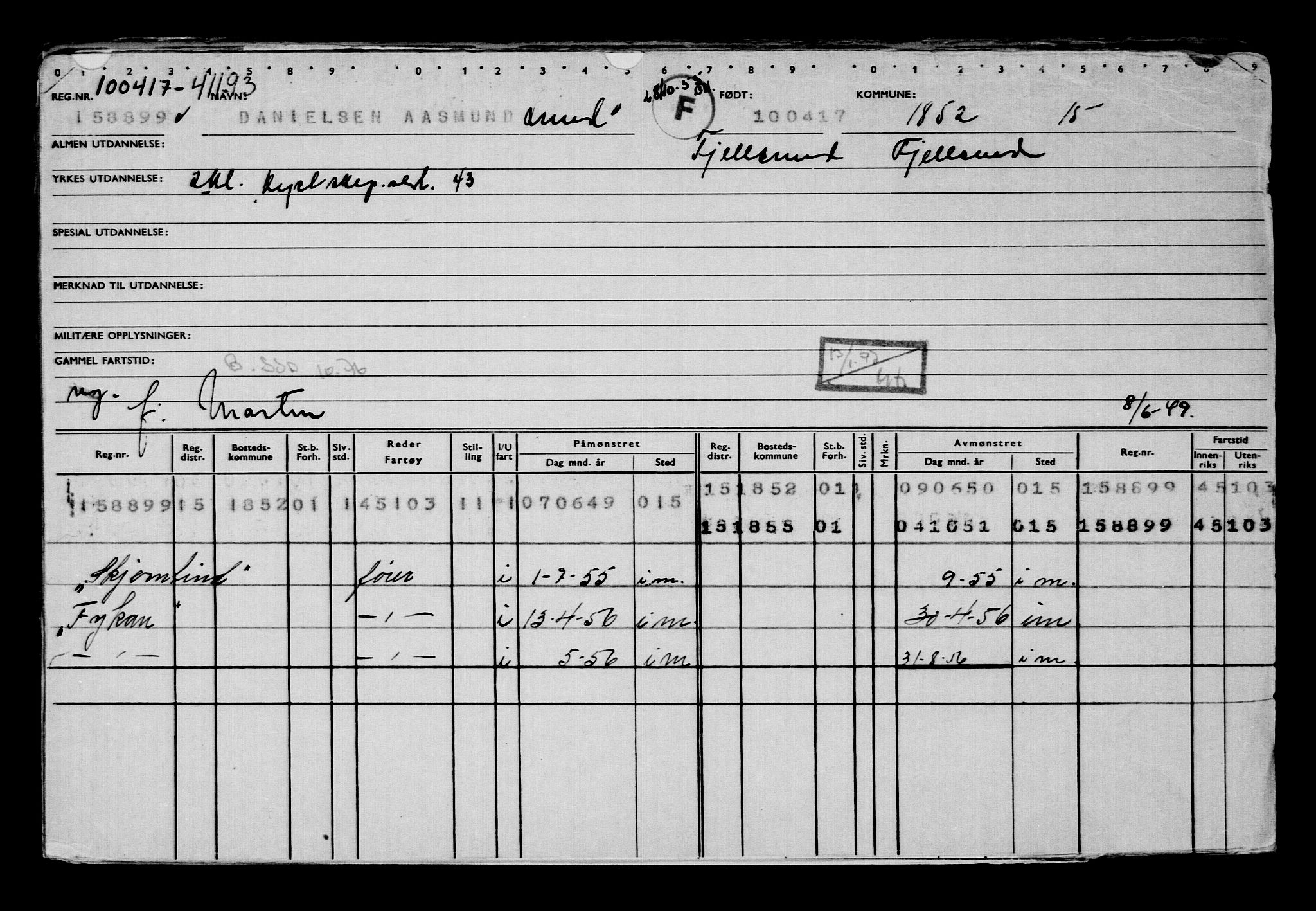 Direktoratet for sjømenn, AV/RA-S-3545/G/Gb/L0147: Hovedkort, 1917, s. 554