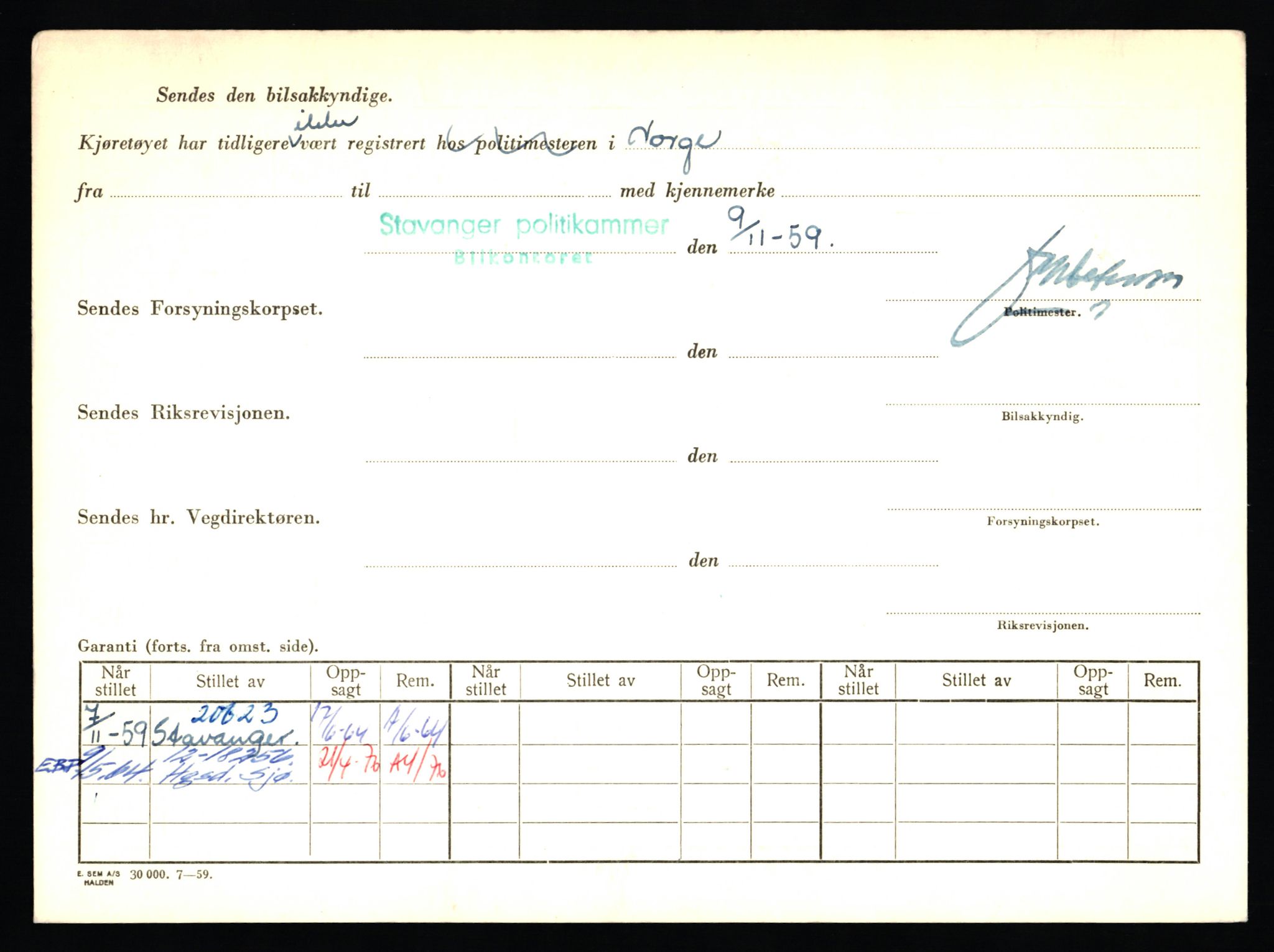 Stavanger trafikkstasjon, AV/SAST-A-101942/0/F/L0014: L-5080 - L-5499, 1930-1971, s. 1444