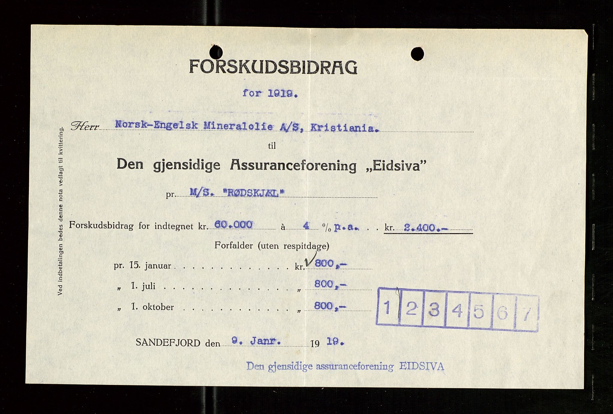 Pa 1521 - A/S Norske Shell, SAST/A-101915/E/Ea/Eaa/L0007: Sjefskorrespondanse, 1919, s. 17