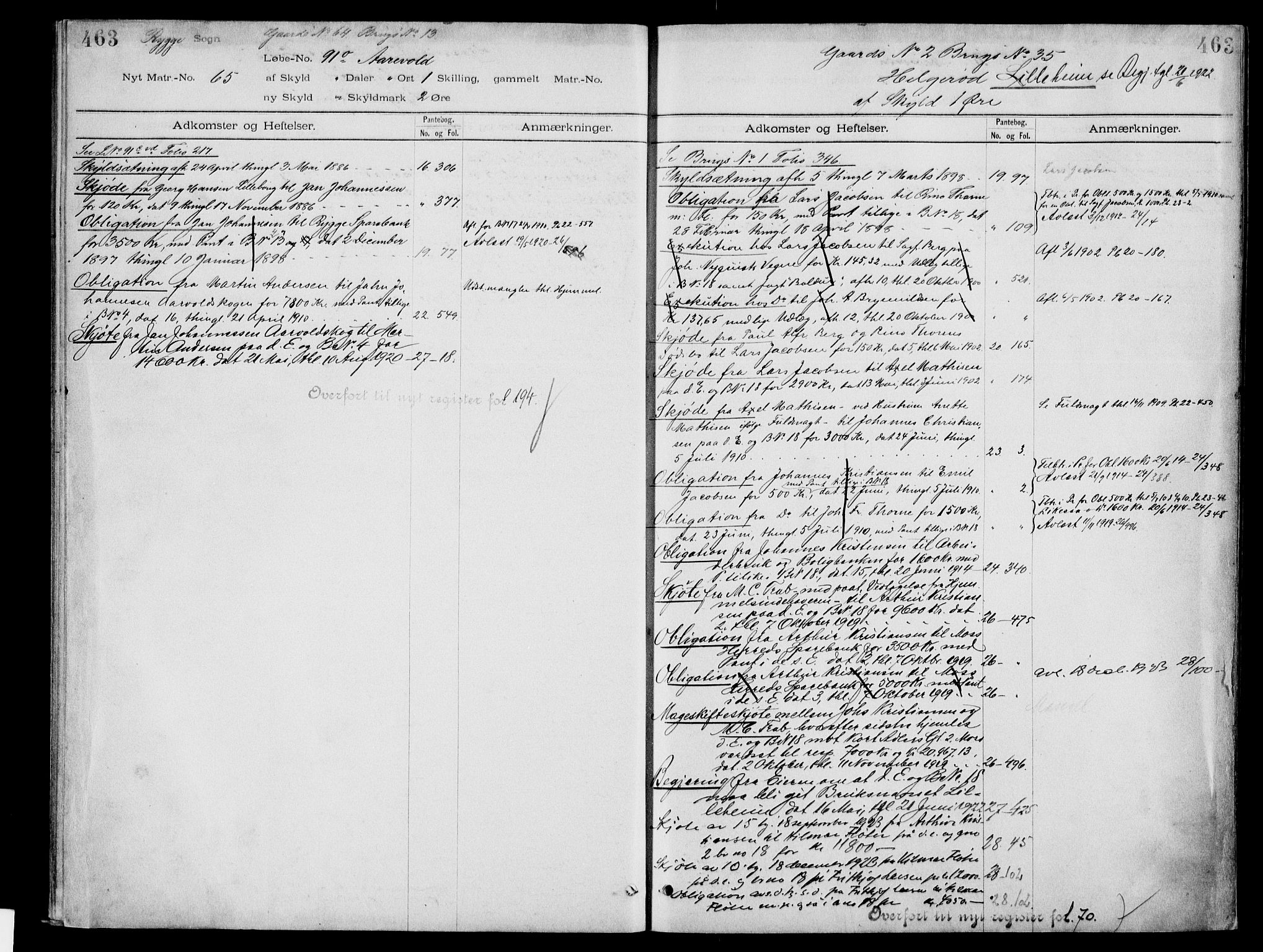 Moss sorenskriveri, SAO/A-10168: Panteregister nr. IV 3b, 1769-1926, s. 463