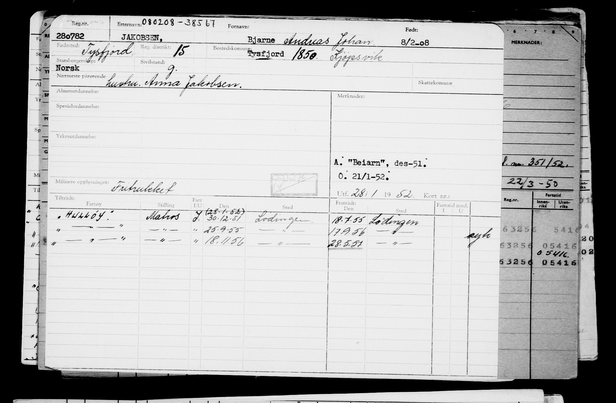 Direktoratet for sjømenn, AV/RA-S-3545/G/Gb/L0075: Hovedkort, 1908, s. 491