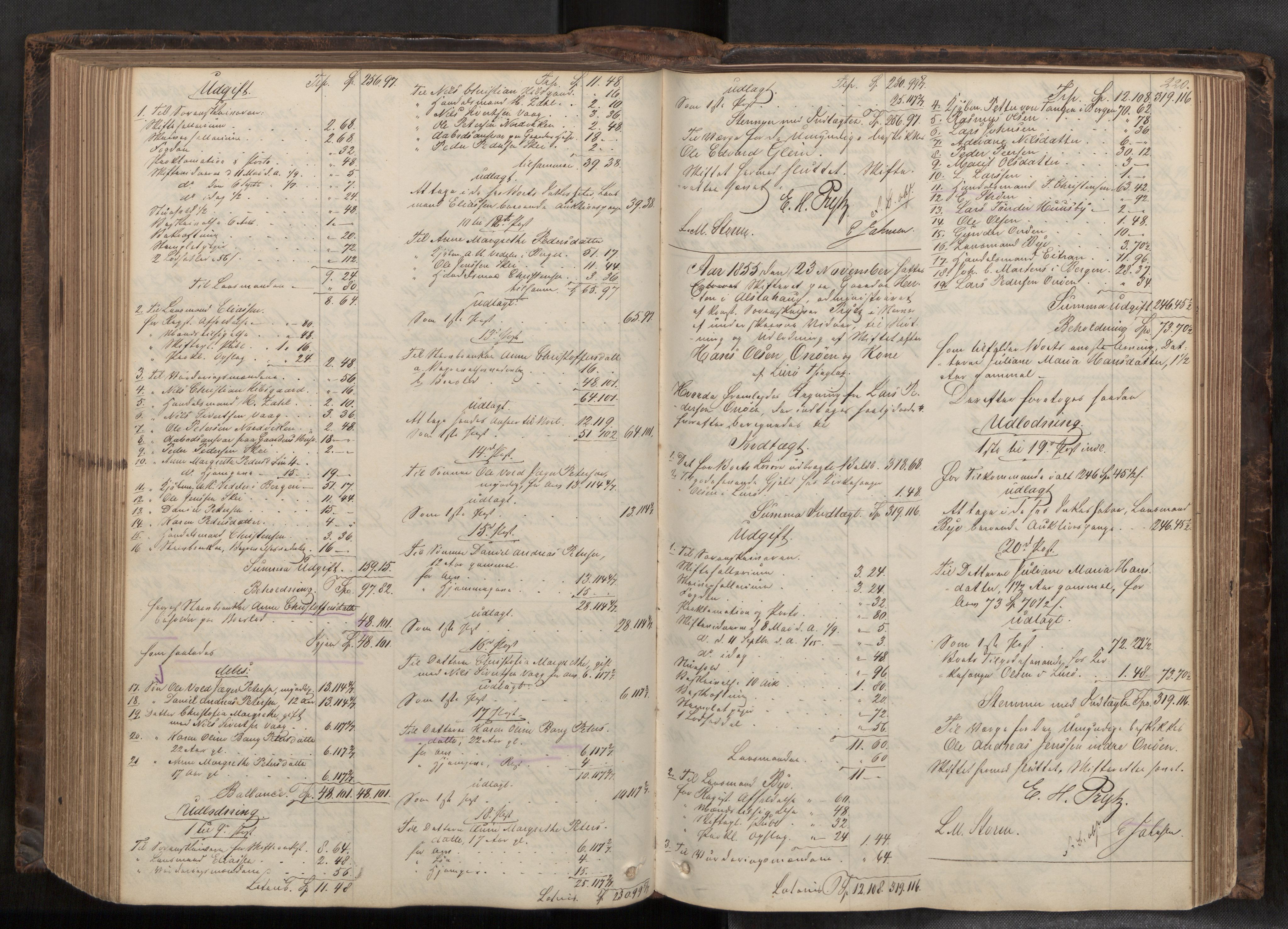 Helgeland sorenskriveri, AV/SAT-A-0004/3/3A/L0107: Skifteprotokoll 52, 1851-1859, s. 220
