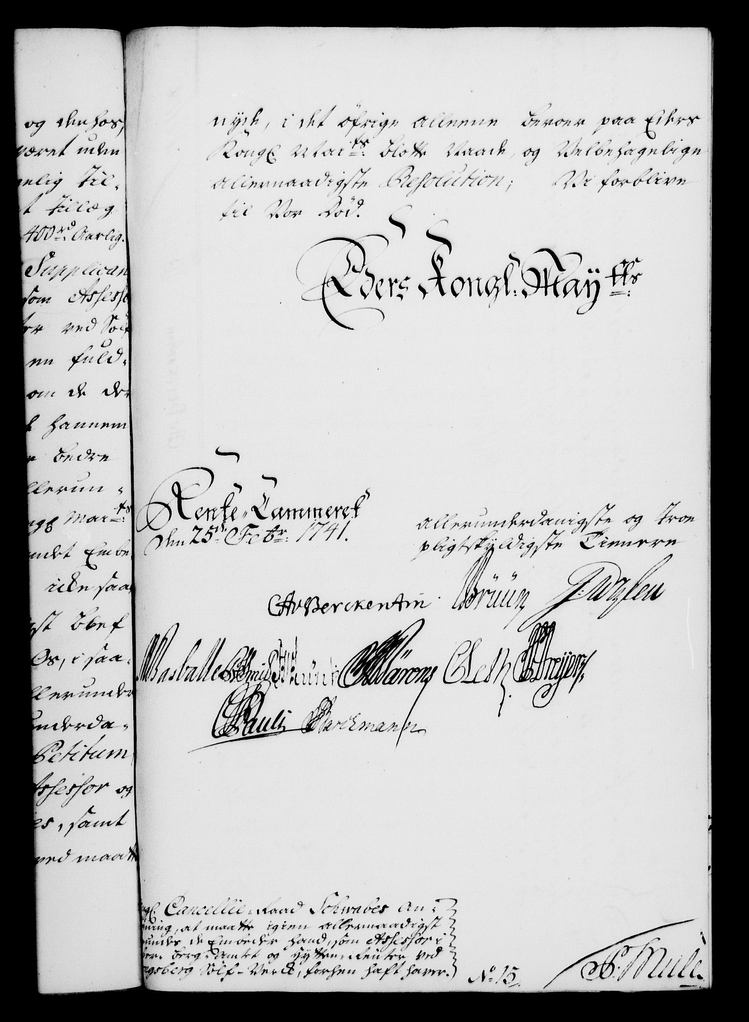 Rentekammeret, Kammerkanselliet, RA/EA-3111/G/Gf/Gfa/L0024: Norsk relasjons- og resolusjonsprotokoll (merket RK 52.24), 1741, s. 184