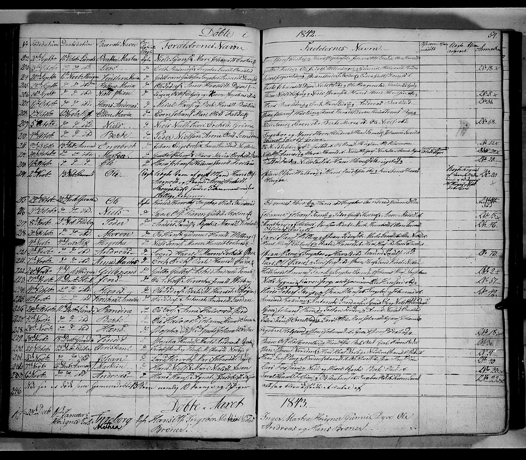 Land prestekontor, AV/SAH-PREST-120/H/Ha/Hab/L0002: Klokkerbok nr. 2, 1833-1849, s. 54