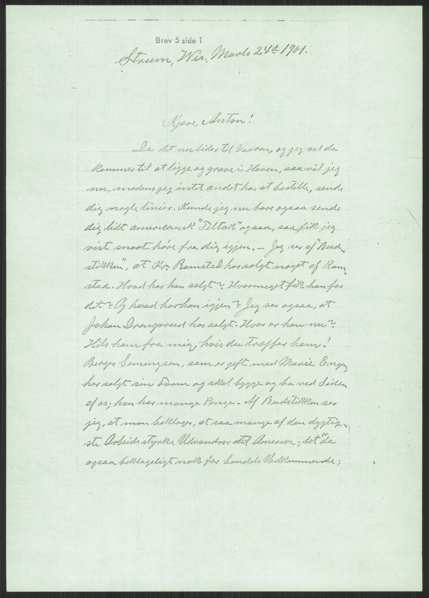 Samlinger til kildeutgivelse, Amerikabrevene, AV/RA-EA-4057/F/L0006: Innlån fra Akershus: Hilton - Solem, 1838-1914, s. 981