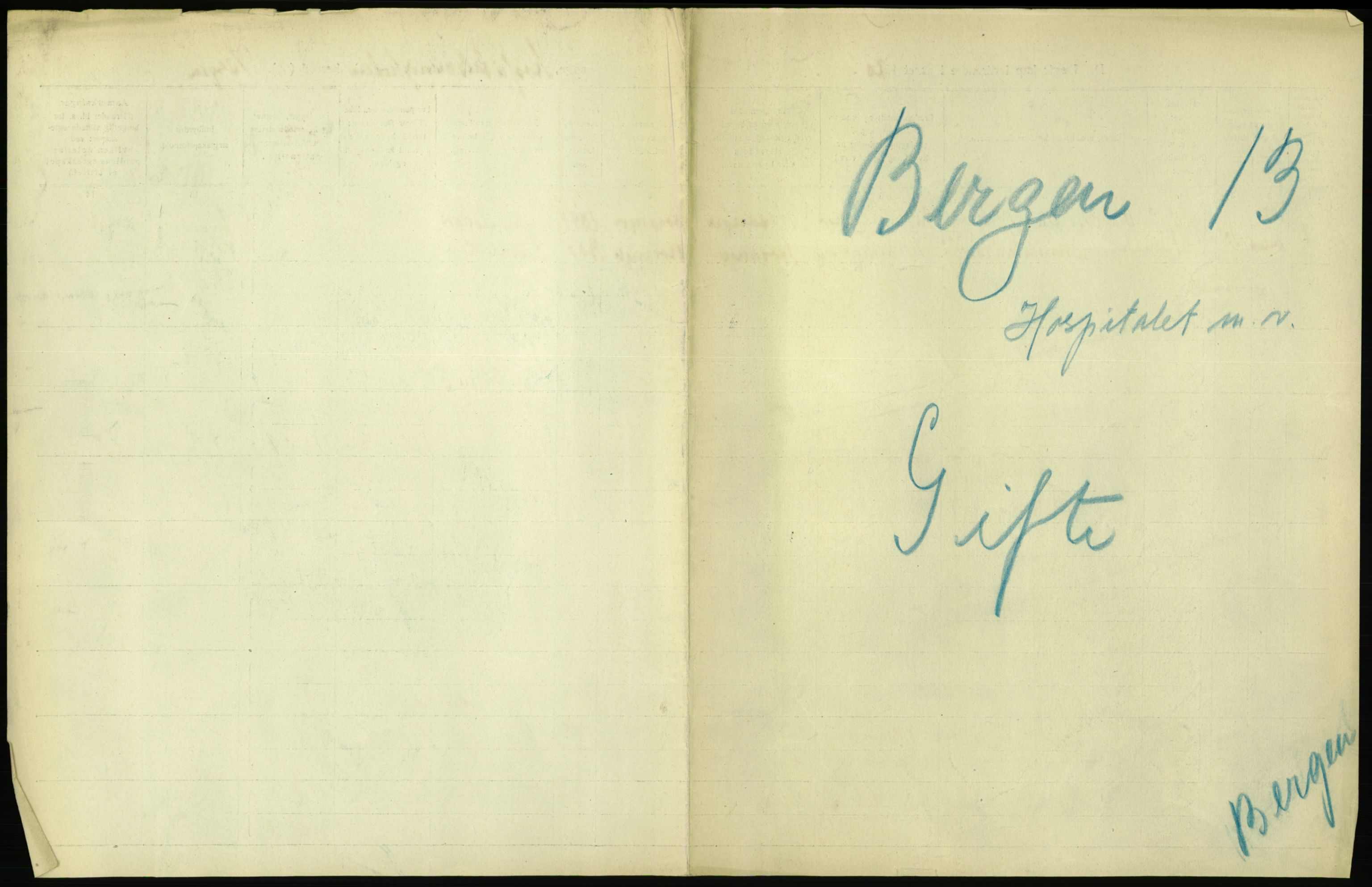 Statistisk sentralbyrå, Sosiodemografiske emner, Befolkning, RA/S-2228/D/Df/Dfb/Dfbj/L0042: Bergen: Gifte, døde, dødfødte., 1920, s. 25