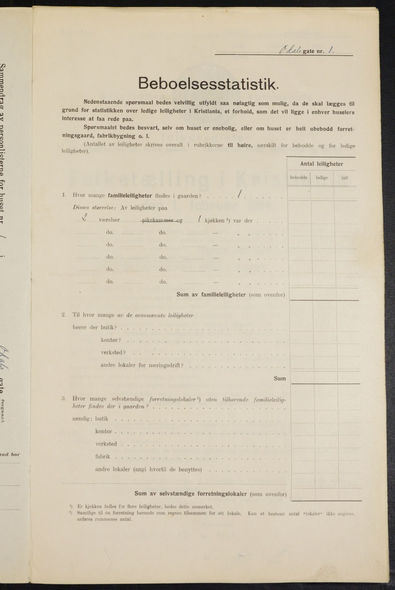 OBA, Kommunal folketelling 1.2.1914 for Kristiania, 1914, s. 74395