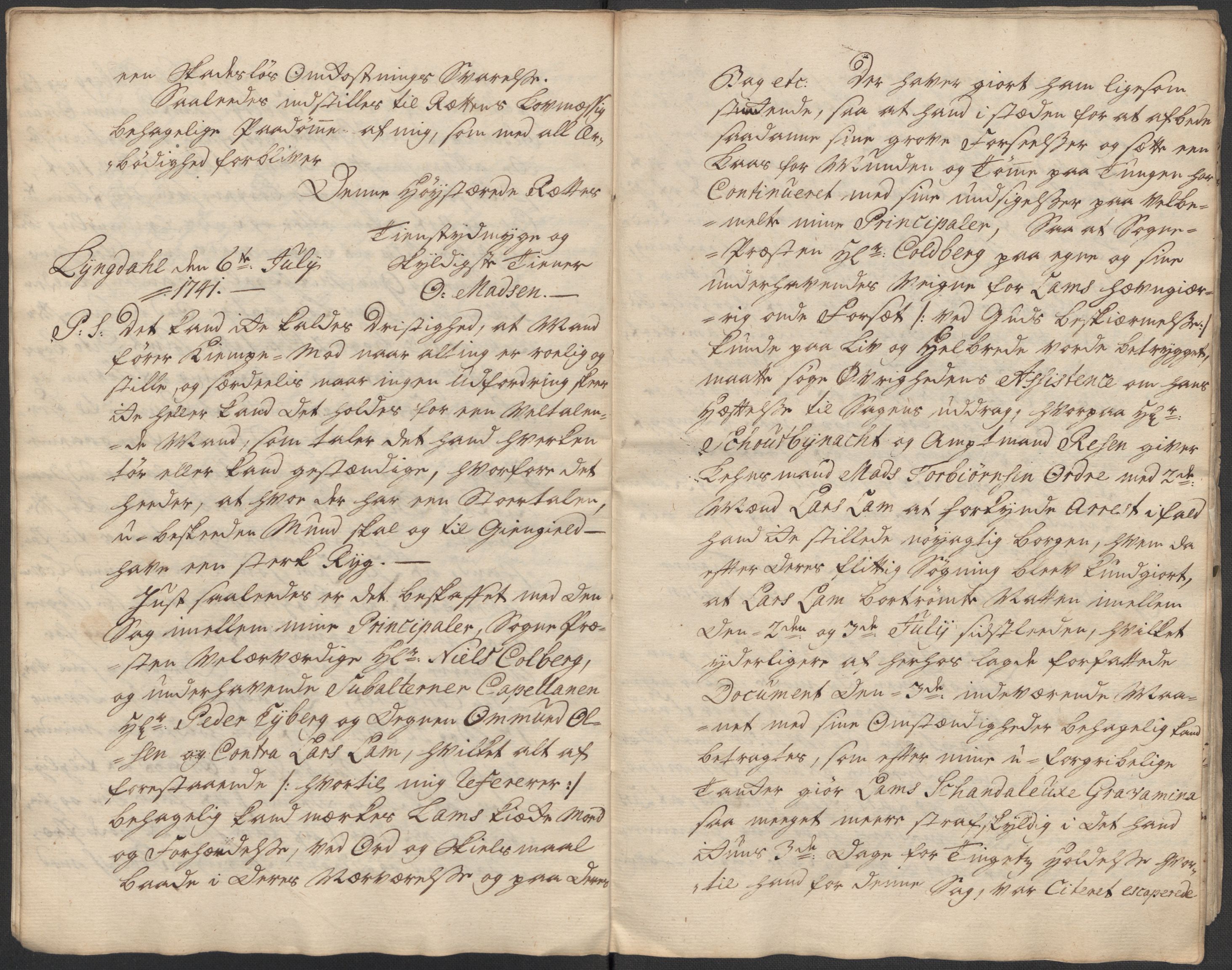 Riksarkivets diplomsamling, AV/RA-EA-5965/F15/L0032: Prestearkiv Vest-Agder, 1652-1741, s. 65