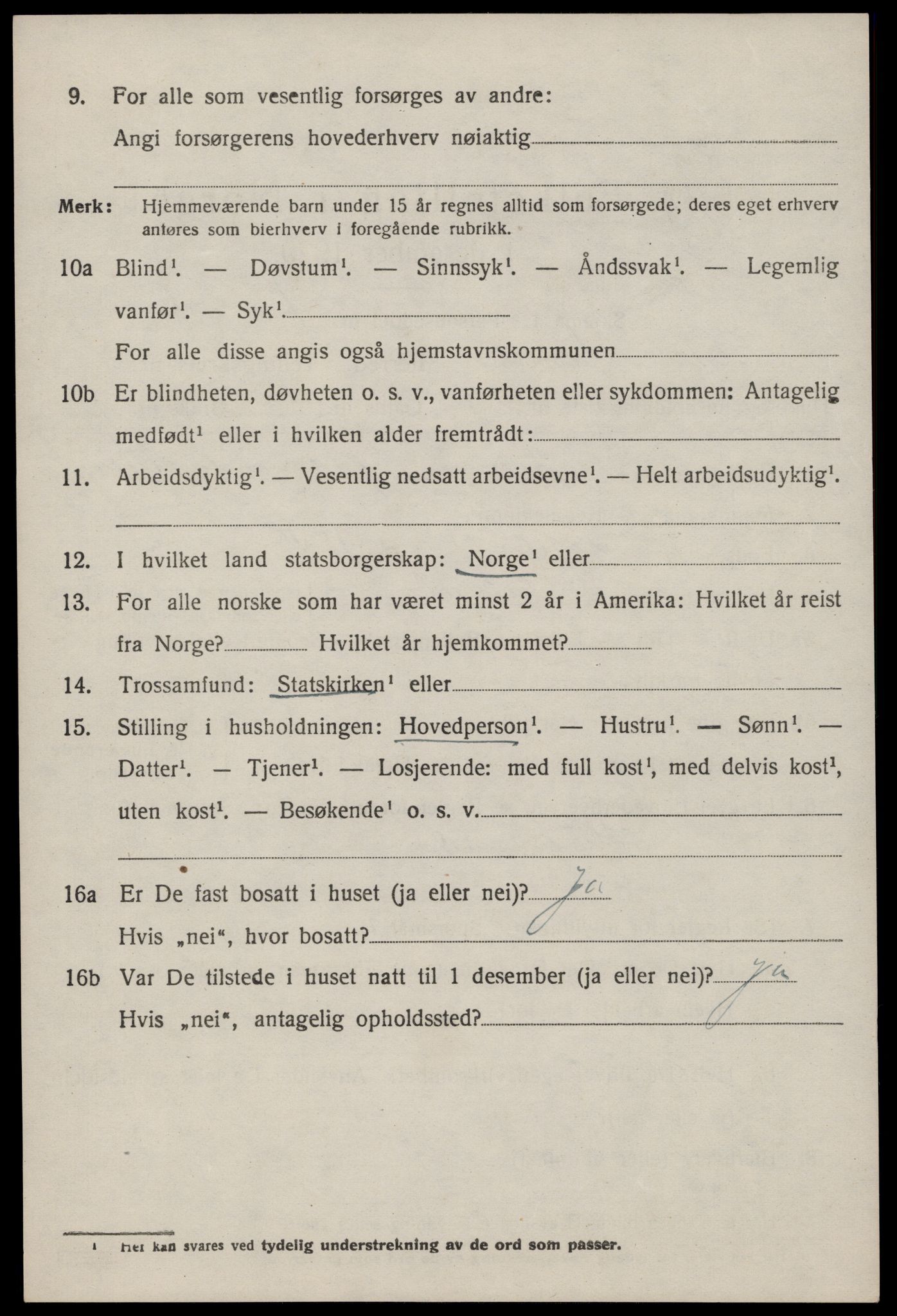 SAST, Folketelling 1920 for 1133 Hjelmeland herred, 1920, s. 1806