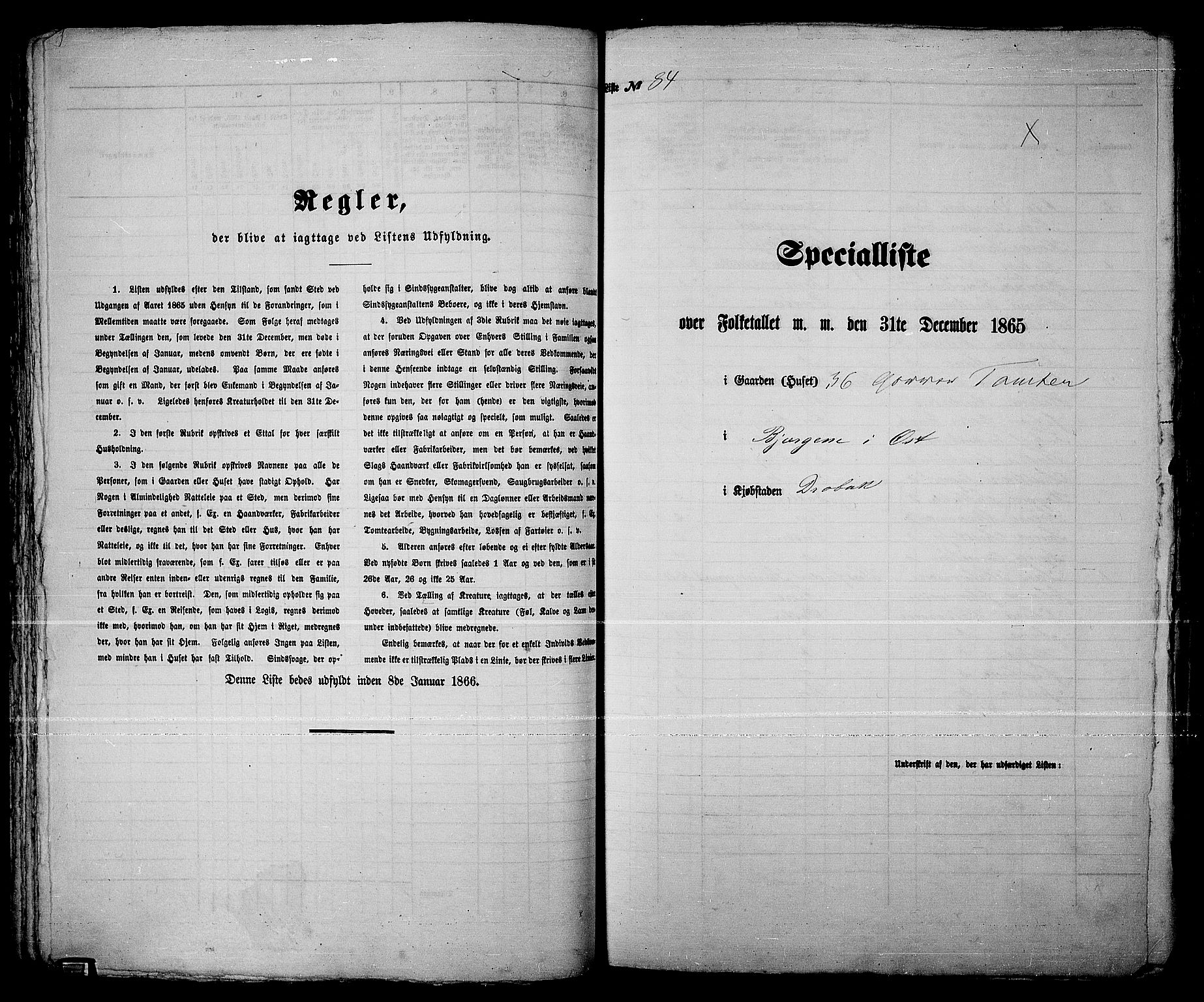 RA, Folketelling 1865 for 0203B Drøbak prestegjeld, Drøbak kjøpstad, 1865, s. 172