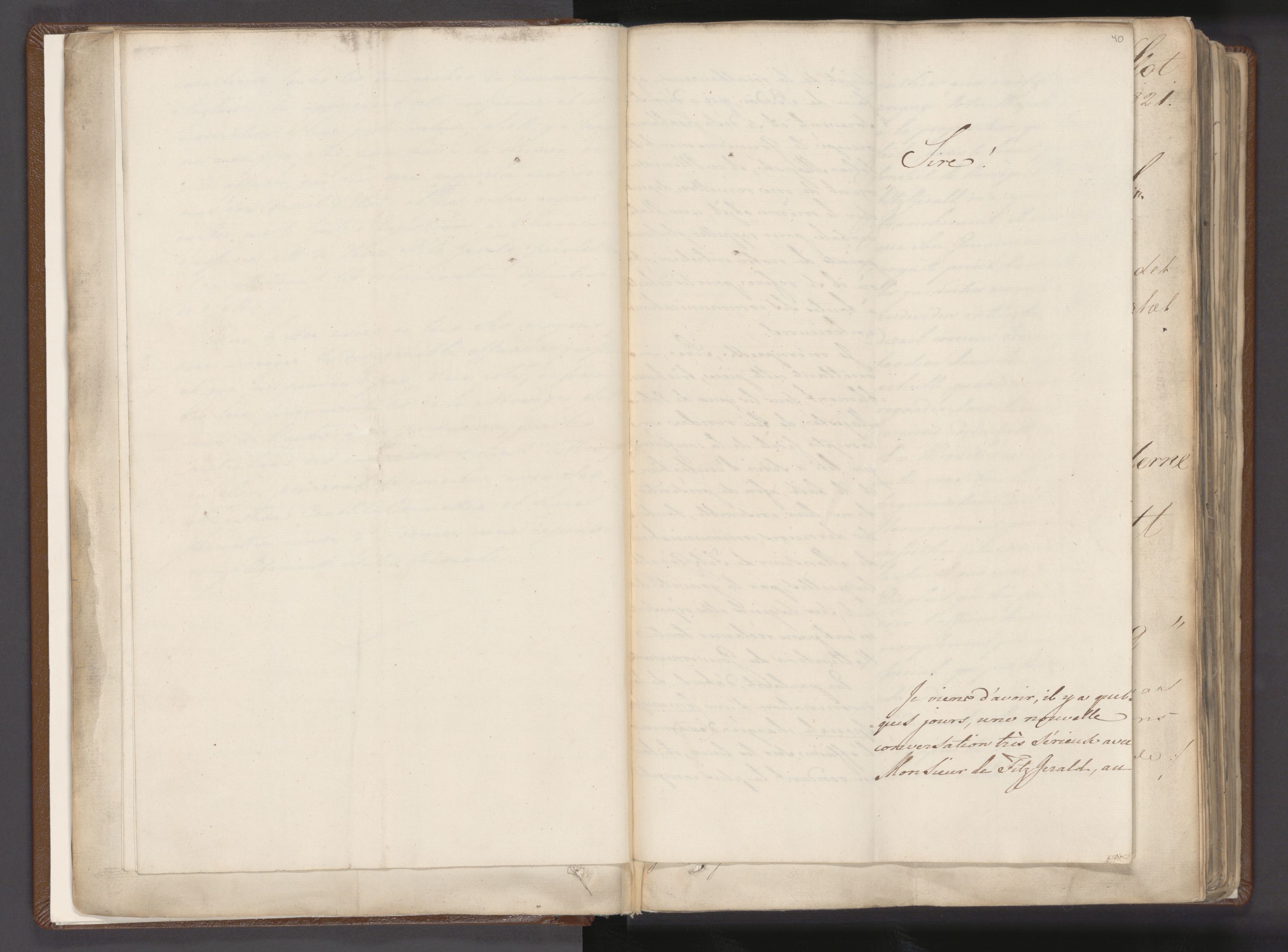 Statsrådssekretariatet, AV/RA-S-1001/A/Ab/L0011: Kgl. res. nr. 5263-5678 I, 1821, s. 40