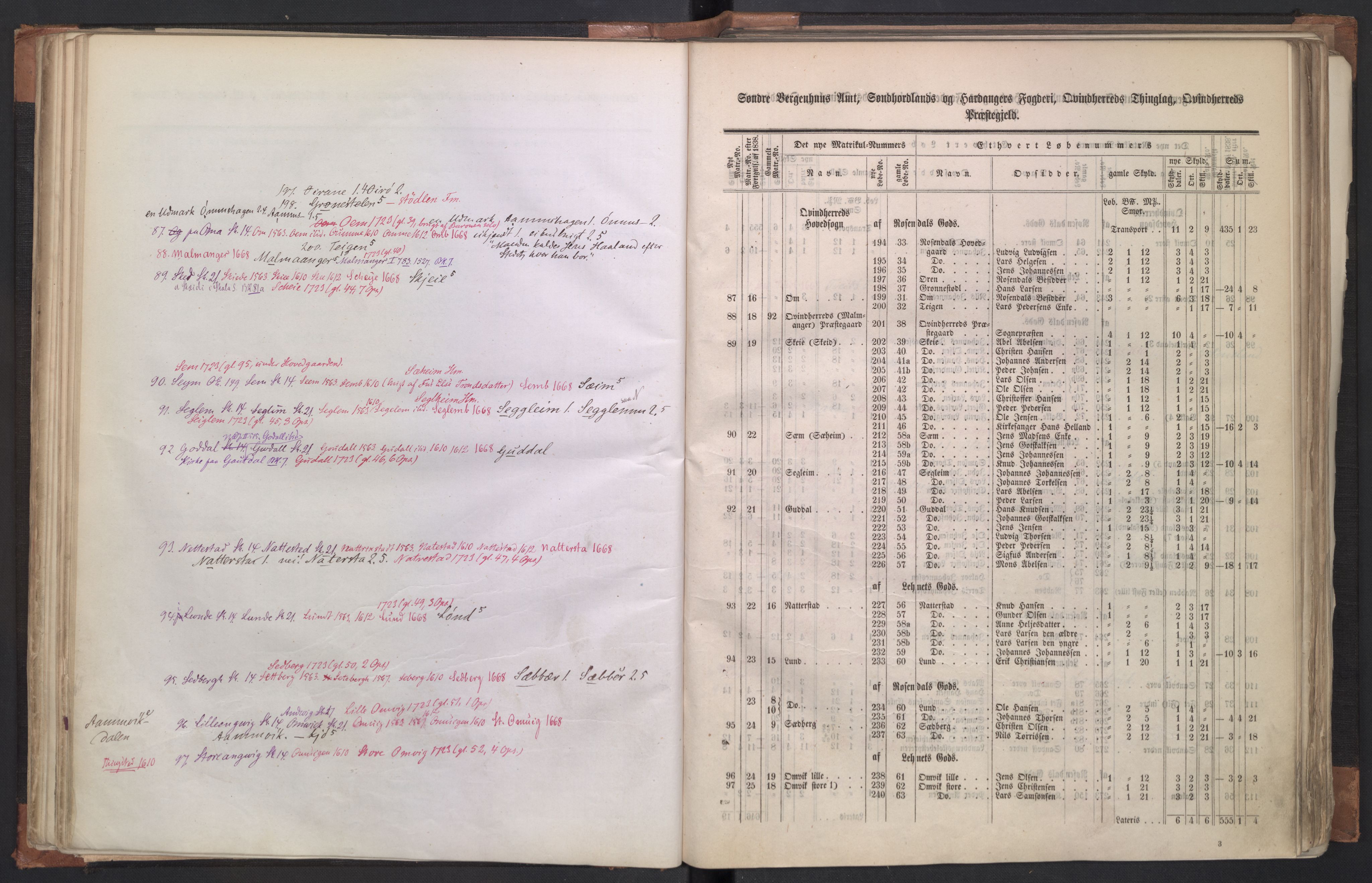 Rygh, AV/RA-PA-0034/F/Fb/L0011: Matrikkelen for 1838 - Søndre Bergenhus amt (Hordaaland fylke), 1838