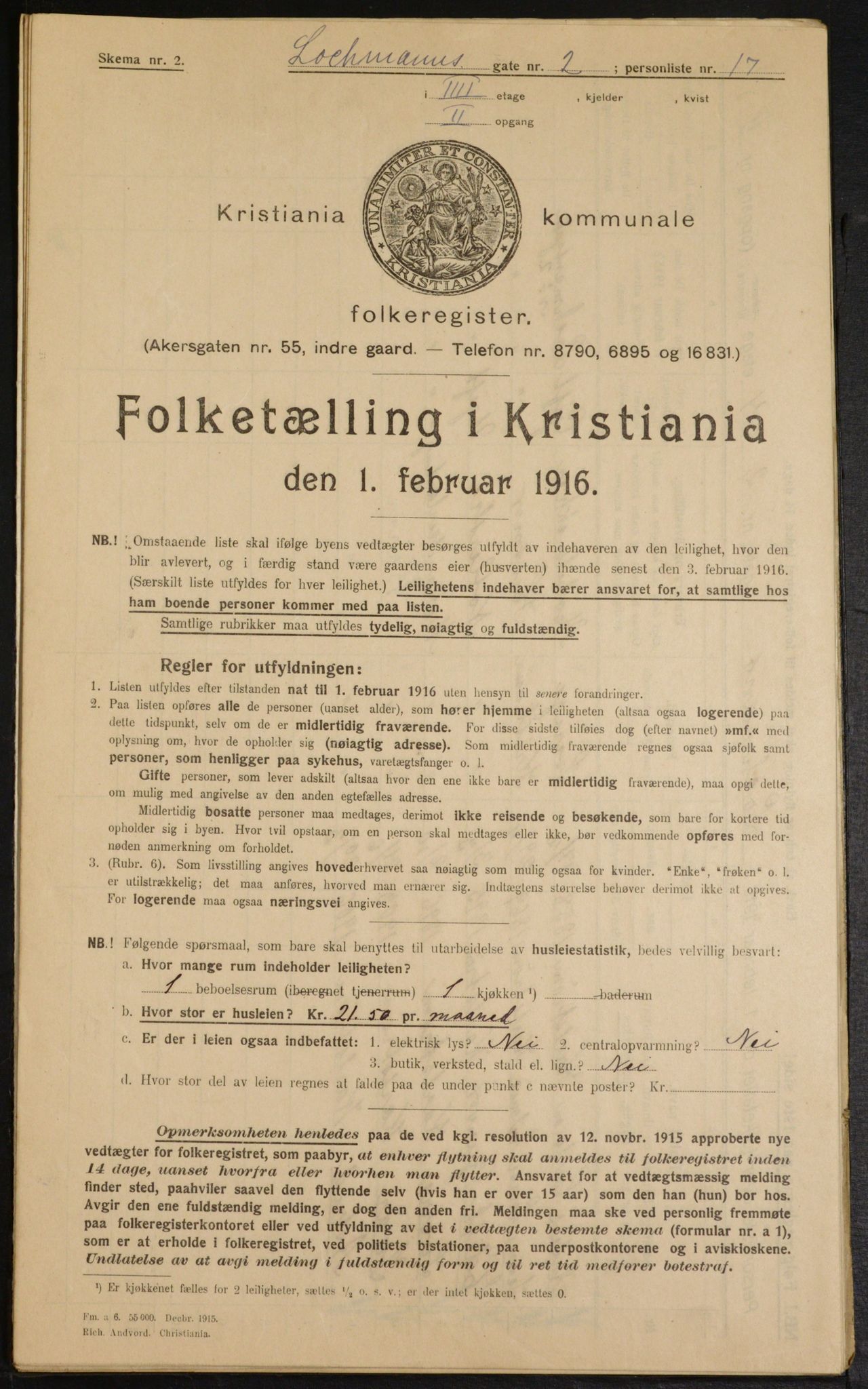 OBA, Kommunal folketelling 1.2.1916 for Kristiania, 1916, s. 59537