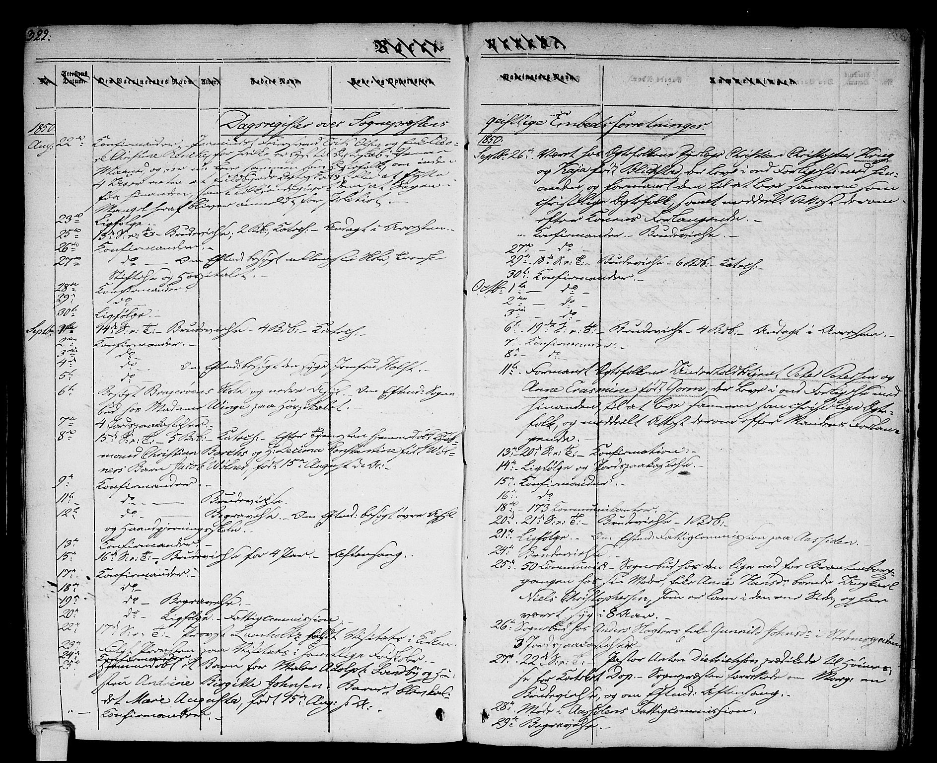 Bragernes kirkebøker, AV/SAKO-A-6/F/Fc/L0001: Ministerialbok nr. III 1, 1830-1853, s. 322