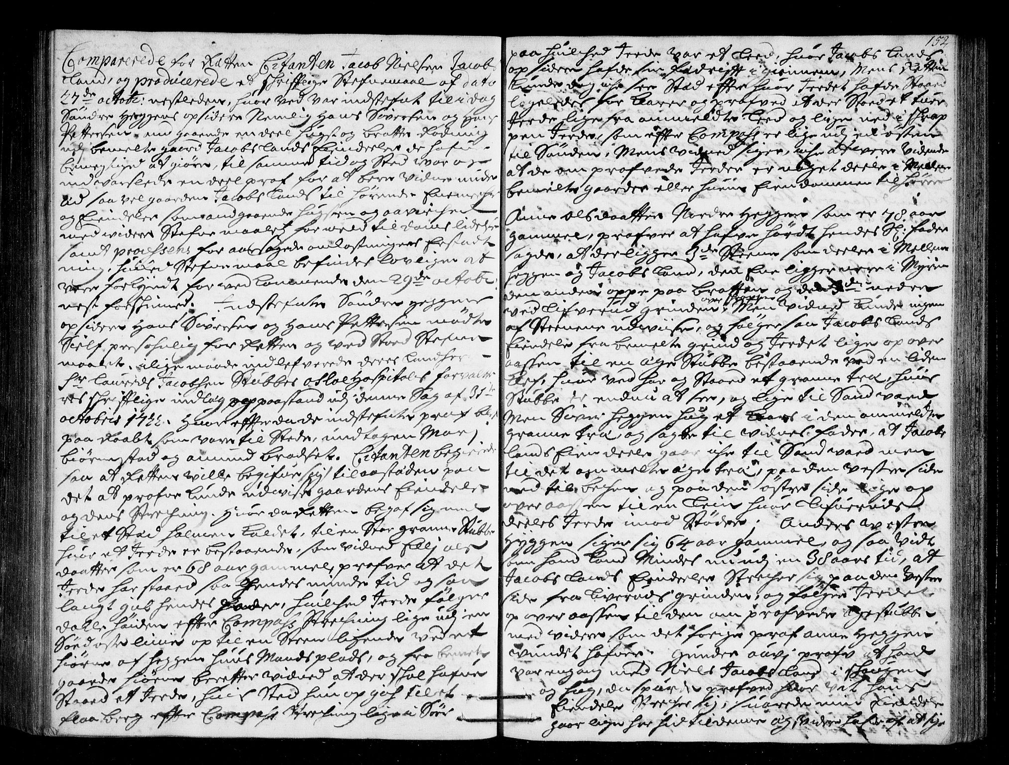 Lier, Røyken og Hurum sorenskriveri, SAKO/A-89/F/Fa/L0045: Tingbok, 1721-1724, s. 152