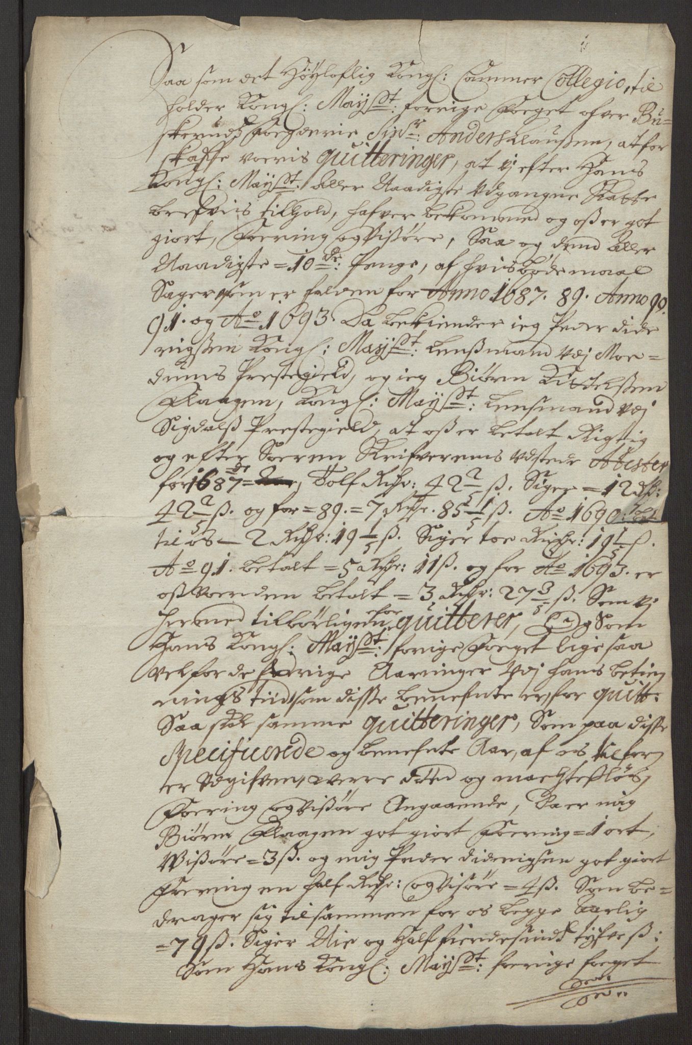 Rentekammeret inntil 1814, Reviderte regnskaper, Fogderegnskap, RA/EA-4092/R25/L1682: Fogderegnskap Buskerud, 1693, s. 241