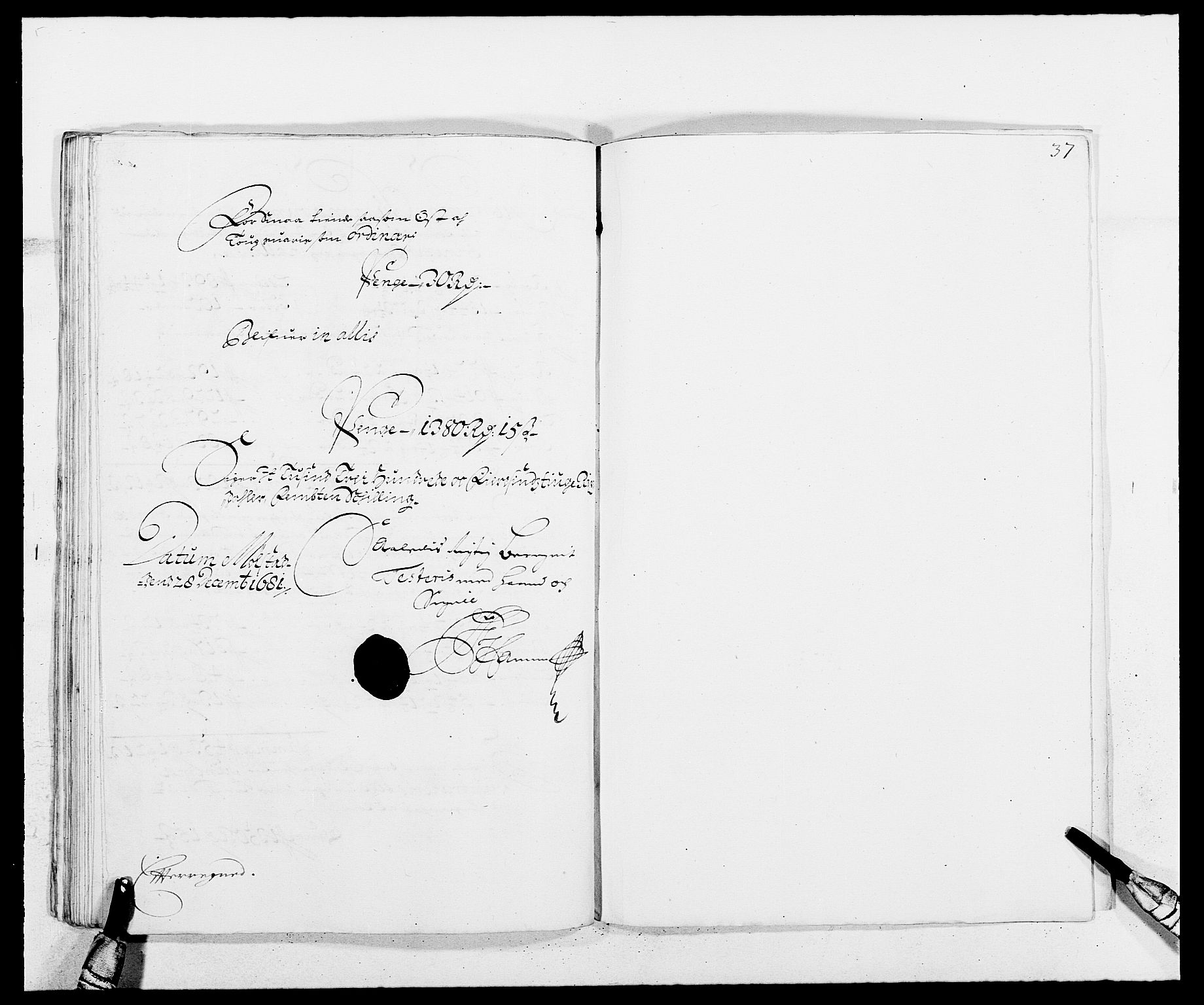 Rentekammeret inntil 1814, Reviderte regnskaper, Fogderegnskap, AV/RA-EA-4092/R16/L1021: Fogderegnskap Hedmark, 1681, s. 164