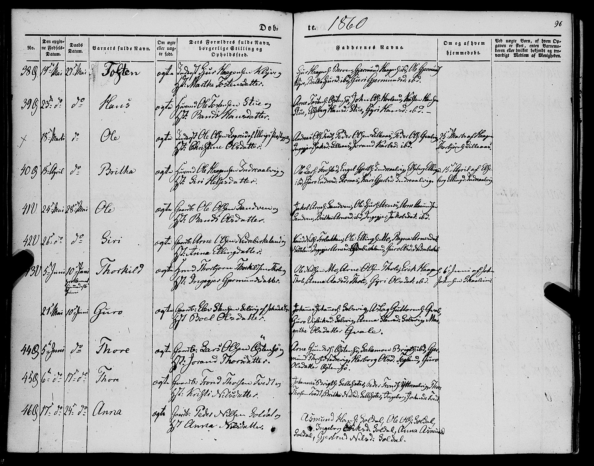 Kvam sokneprestembete, AV/SAB-A-76201/H/Haa: Ministerialbok nr. A 8, 1844-1863, s. 96