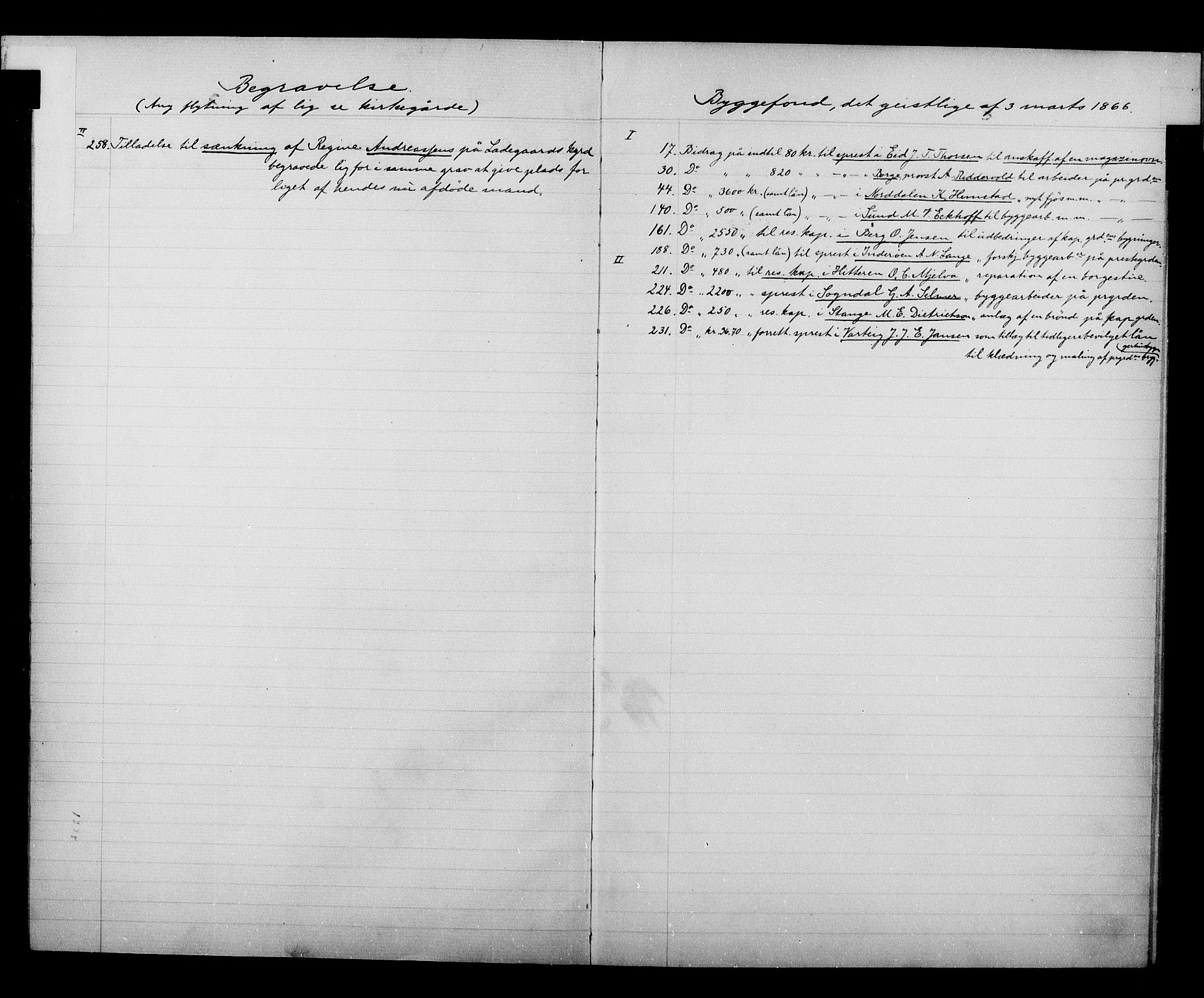 Kirke- og undervisningsdepartementet, Kontoret  for kirke og geistlighet A, AV/RA-S-1007/A/Aa/L0243: Register, 1890