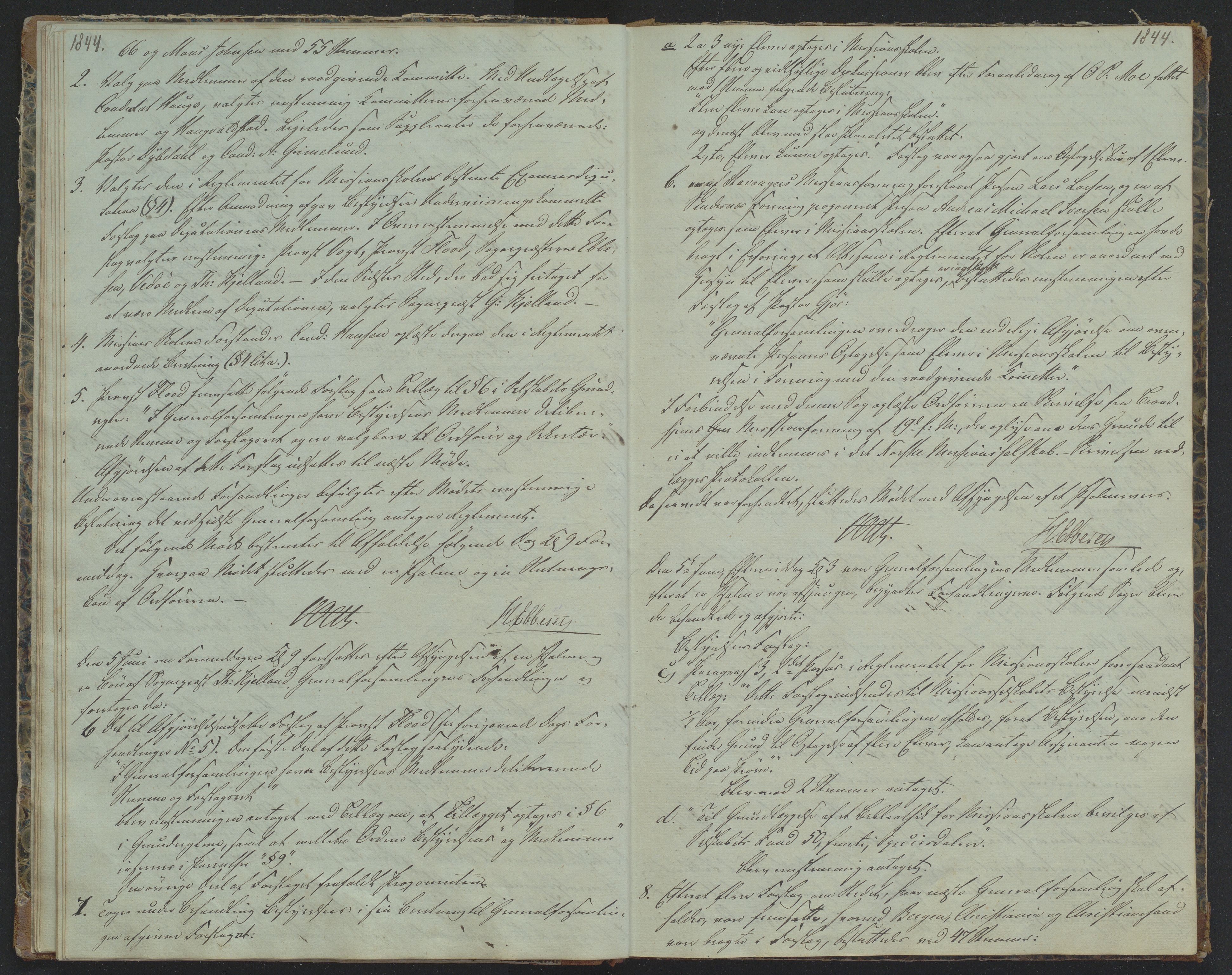 Det Norske Misjonsselskap - hovedadministrasjonen, VID/MA-A-1045/D/Da/Daa/L0028/0015: Beretninger, rapporter, cirkulære, protokoller / Protokoll - Referat fra Generalforsamlingene., 1842-1864