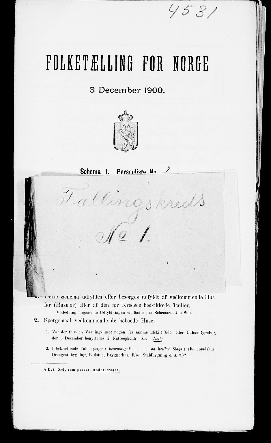 SAK, Folketelling 1900 for 0912 Vegårshei herred, 1900, s. 85