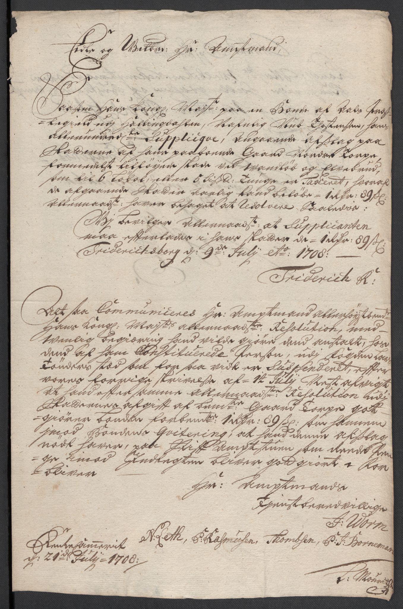 Rentekammeret inntil 1814, Reviderte regnskaper, Fogderegnskap, AV/RA-EA-4092/R22/L1467: Fogderegnskap Ringerike, Hallingdal og Buskerud, 1708, s. 243