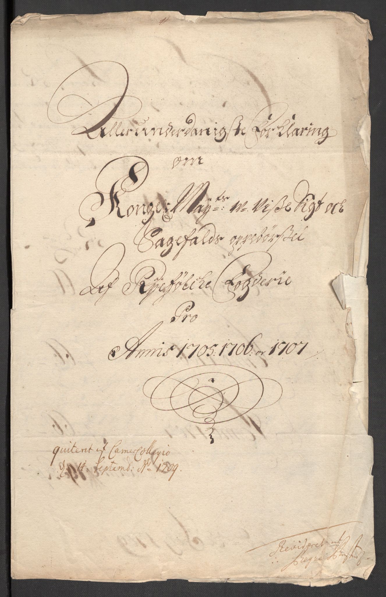 Rentekammeret inntil 1814, Reviderte regnskaper, Fogderegnskap, AV/RA-EA-4092/R47/L2861: Fogderegnskap Ryfylke, 1706-1709, s. 158