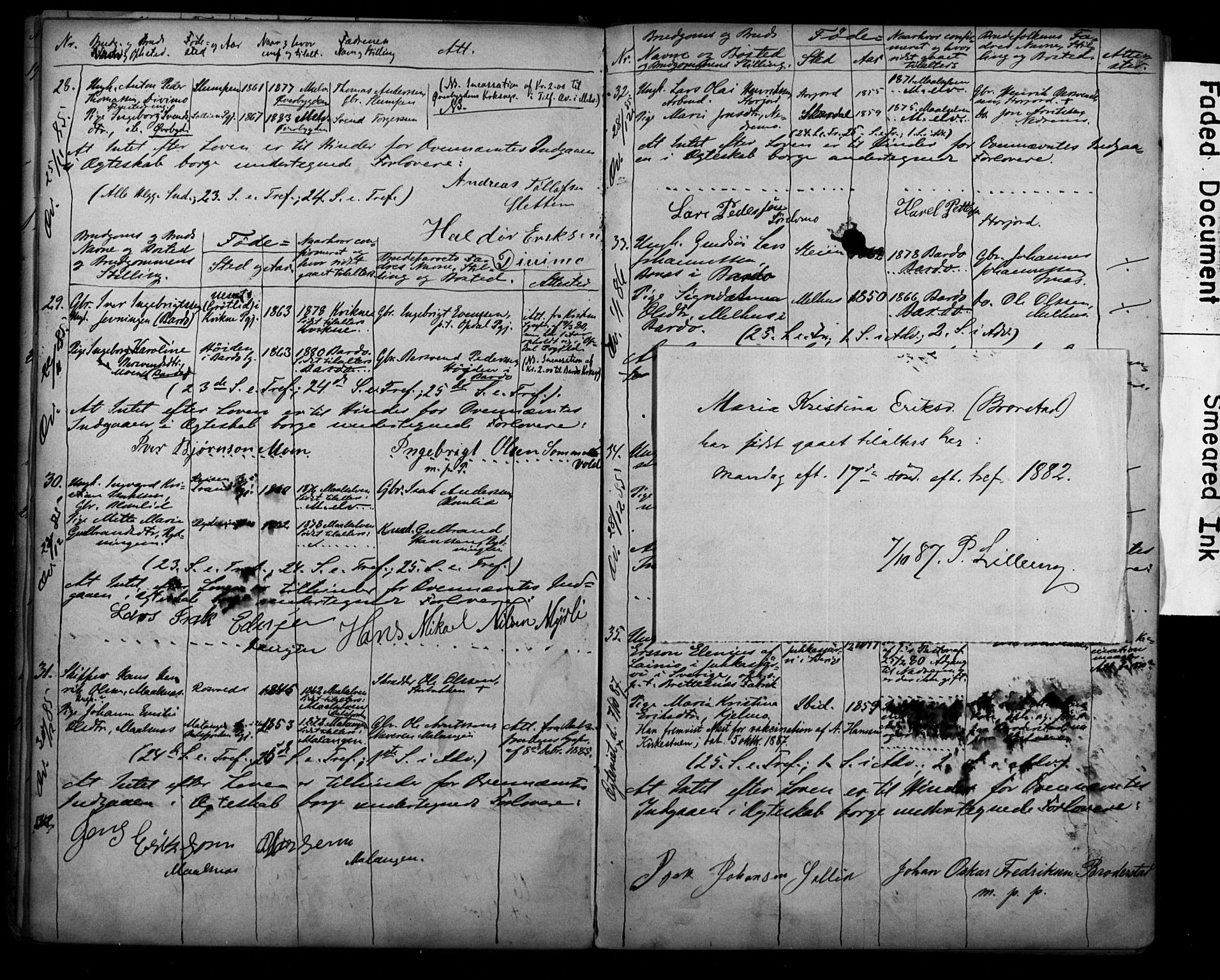 Målselv sokneprestembete, AV/SATØ-S-1311/I/Id/L0038: Lysningsprotokoll nr. 38, 1870-1890
