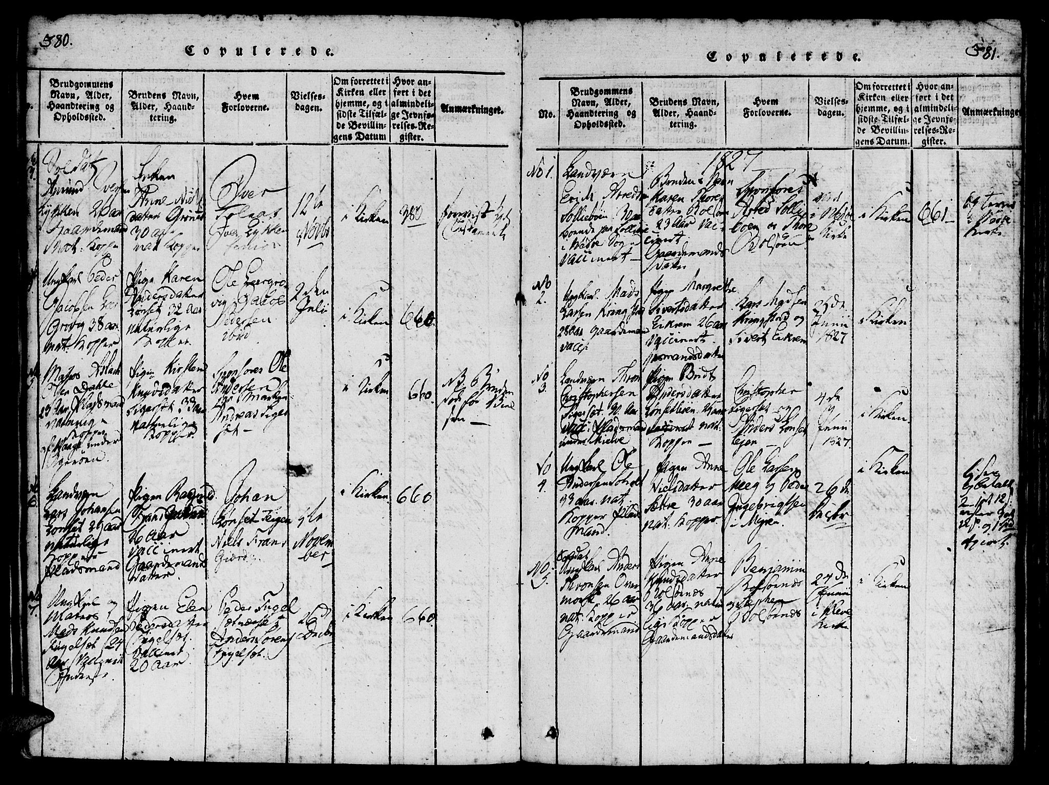 Ministerialprotokoller, klokkerbøker og fødselsregistre - Møre og Romsdal, SAT/A-1454/555/L0652: Ministerialbok nr. 555A03, 1817-1843, s. 380-381